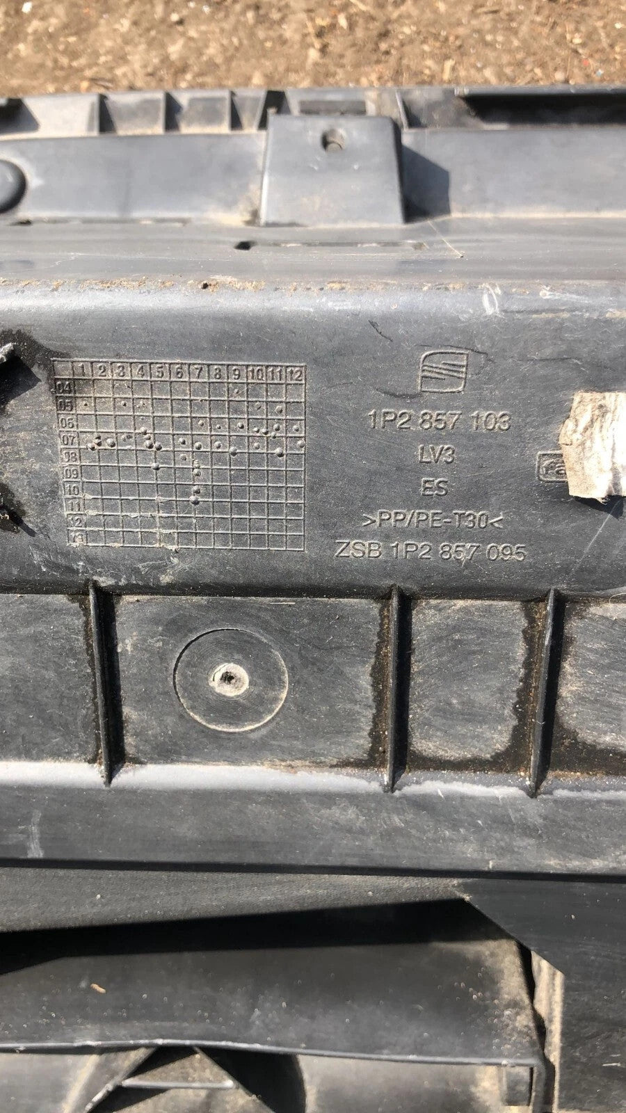 SEAT LEON FR GLOVE BOX 1P2857103 2007