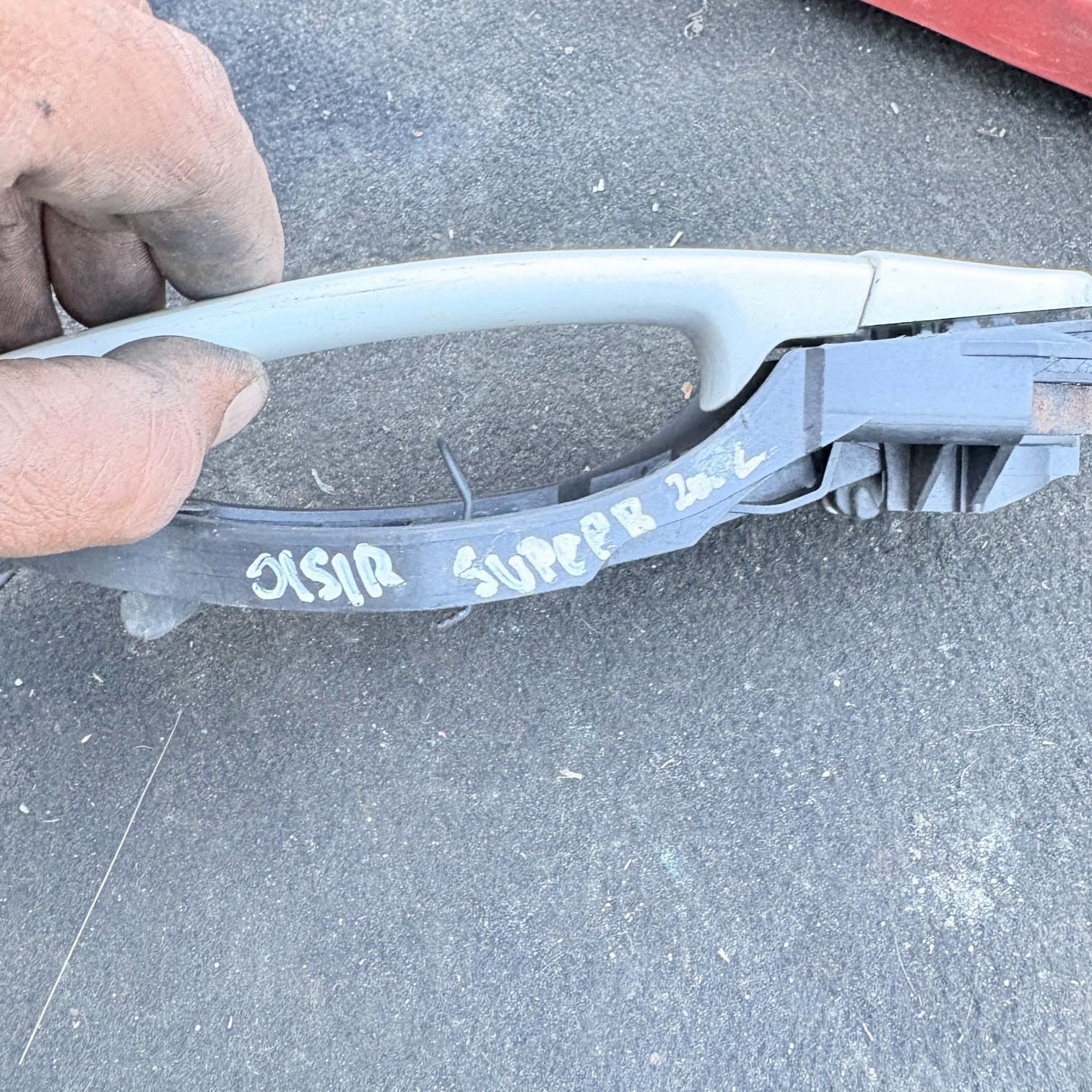 SKODA SUPERB MK1 2002-2008 DRIVER REAR RIGHT OSR EXTERIOR DOOR HANDLE