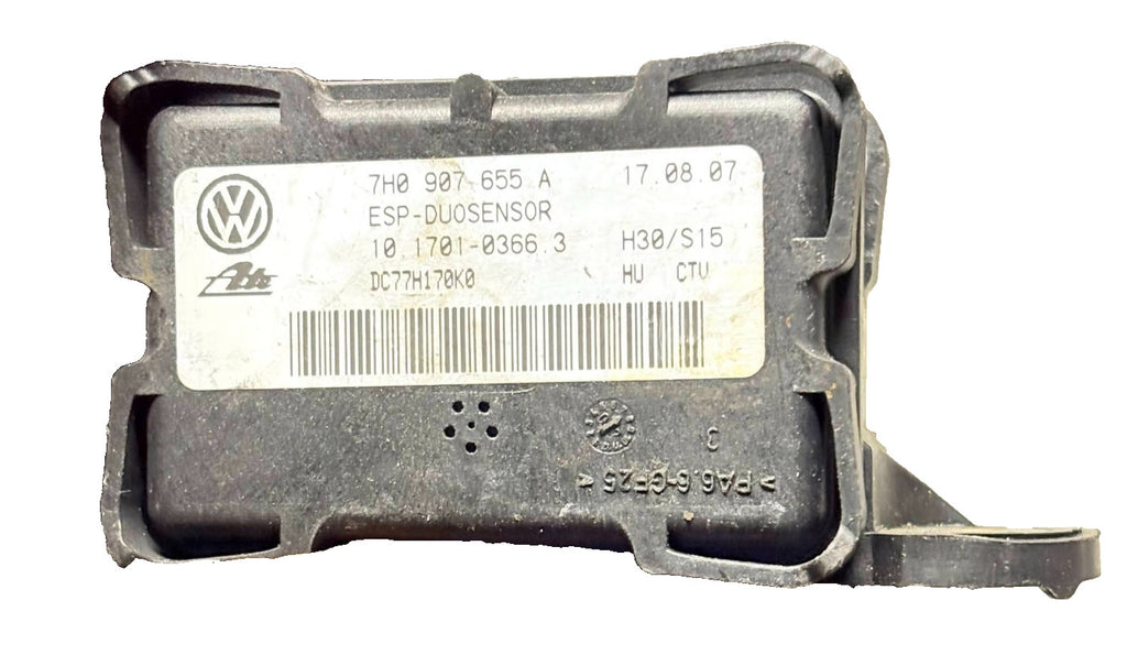 AUDI A3 8P 2003-2012 ESP ACCELERATION YAW RATE SENSOR 7H0907655A