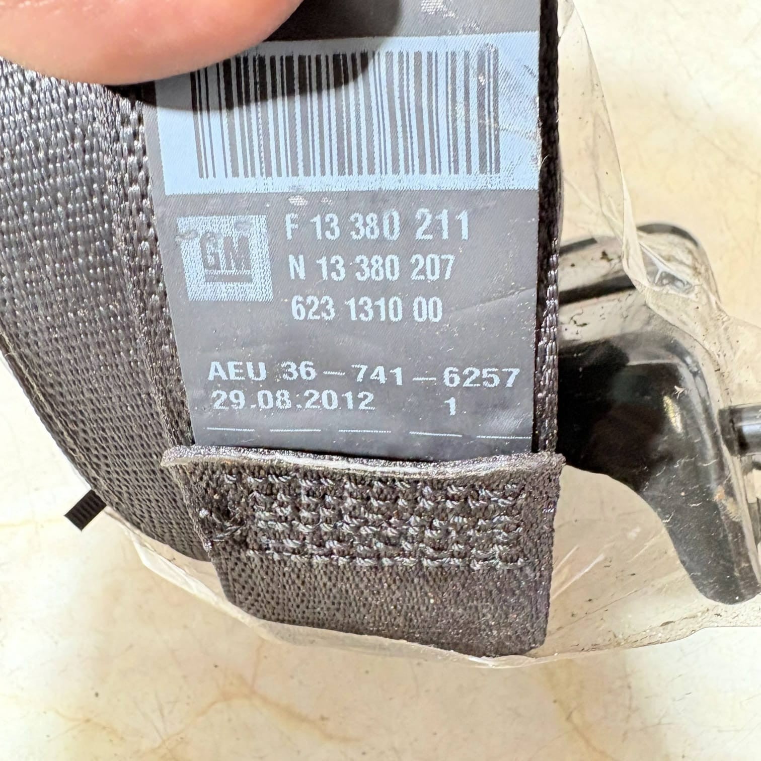 VAUXHALL CORSA D 2012 SEAT BELT REAR 1000067 OS NS Left Or Right side