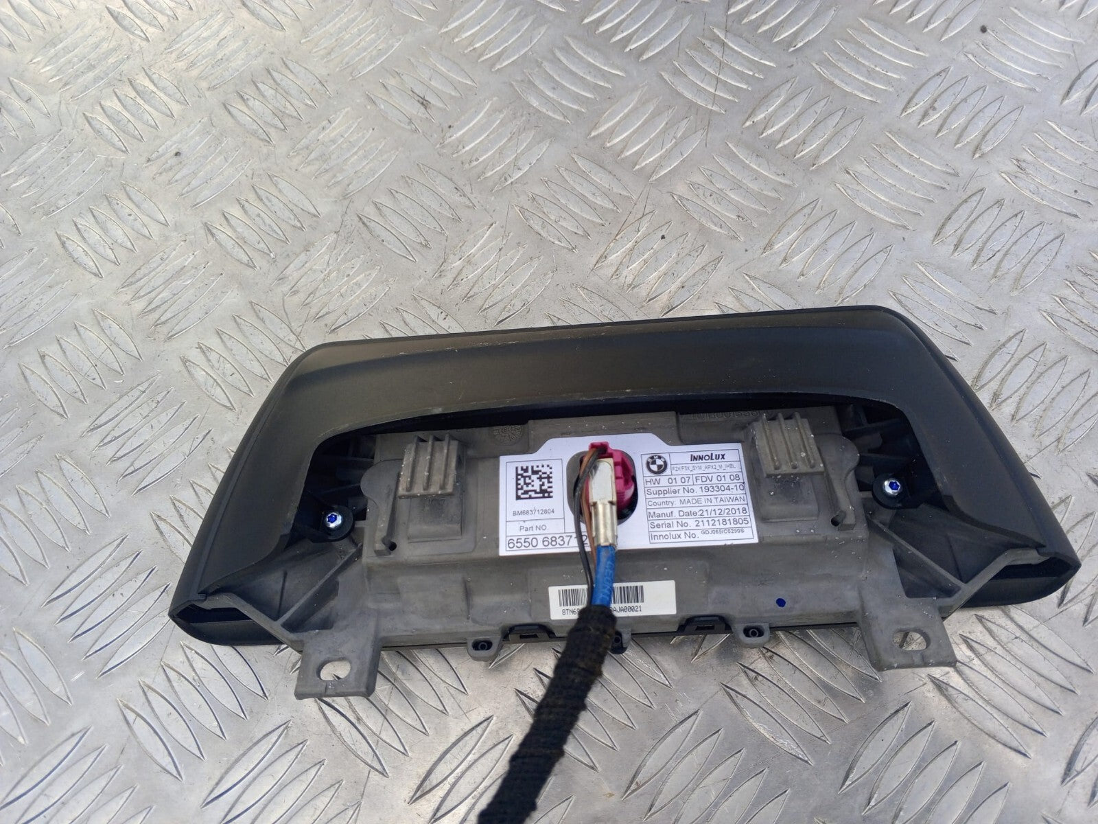 BMW 1 SERIES NAVIGATION DISPLAY SCREEN 6550683712 2.0L DIESEL AUTO F20 118D 2018