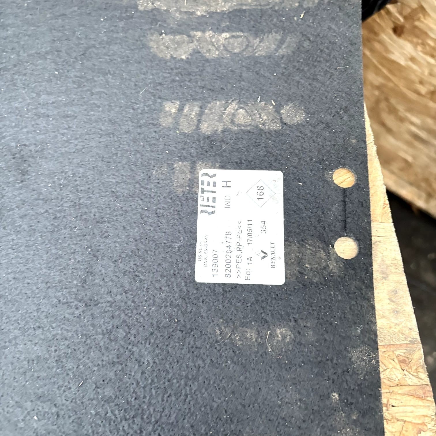 Renault Clio MK3 Rip Curl 2011 Boot Carpet Mat 8200294778