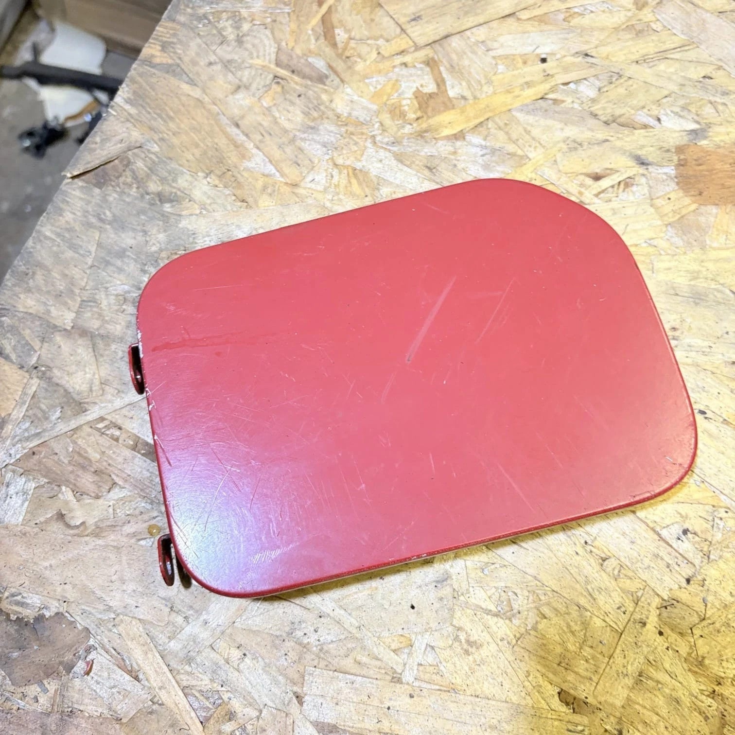 Fiat Ducato Peugeot Boxer Citroen Relay Red Fuel Filler Flap Cover 2006-2014
