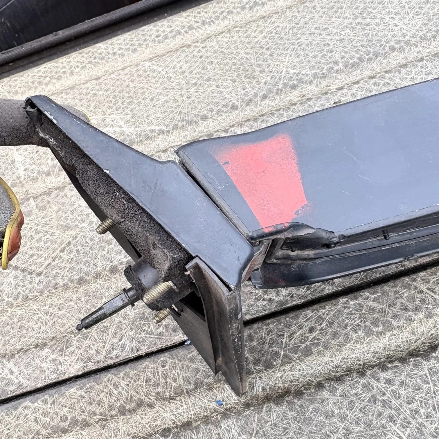 Mitsubishi Cordia 1985-1988 RH Right Door Wing Mirror Side View Black E201574