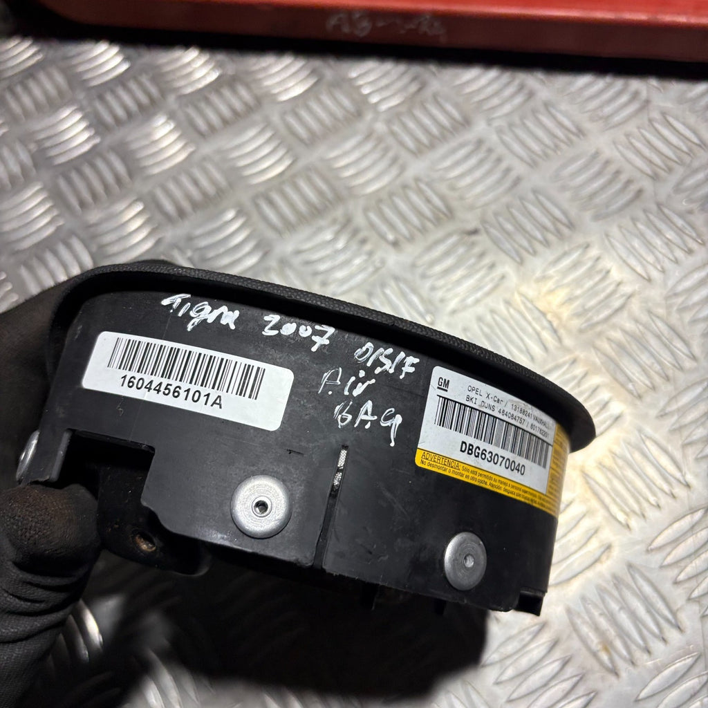 VAUXHALL TIGRA 2017 DRIVER STEERING WHEEL SRS BAG 604455600B