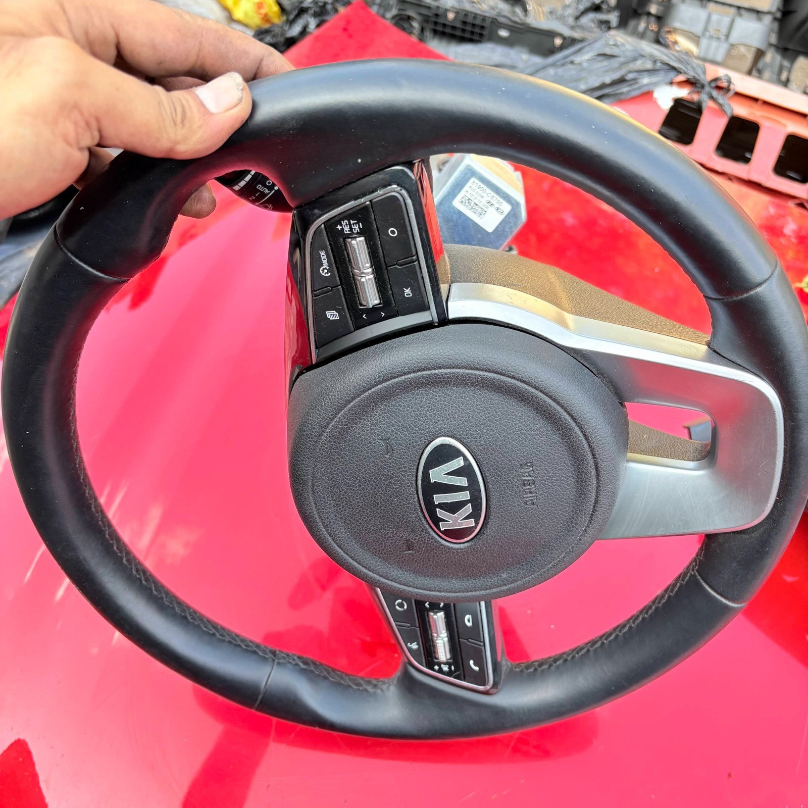 KIA SPORTAGE QL MK4 FACELIFT LATE 2018-2021 STEERING COLUMN WHEEL 93404D9962