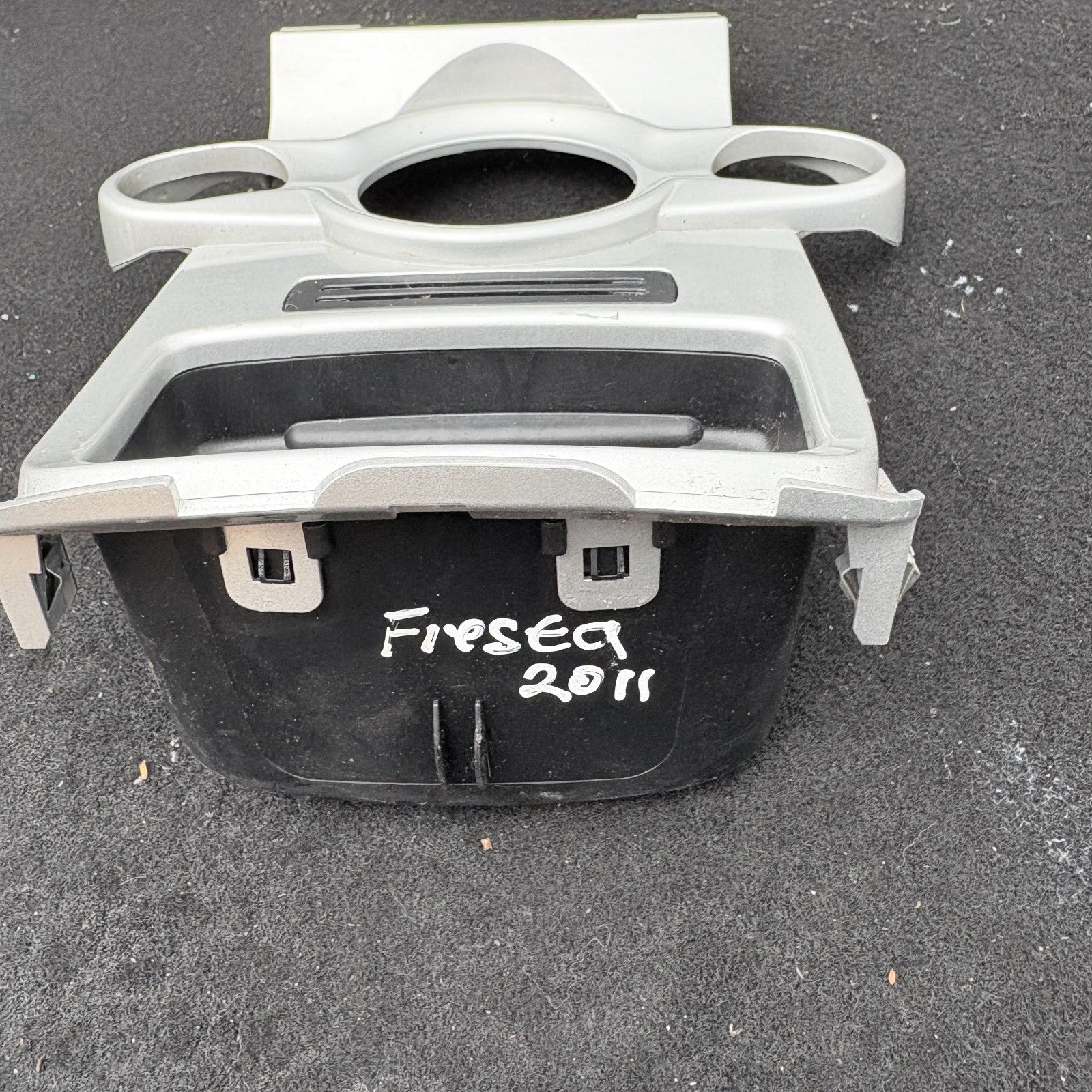FORD FIESTA 2011 HEATER DIALS CONTROLS SURROUND TRIM SILVER 8A61-18D422-BGW