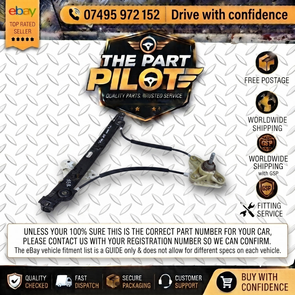 SEAT Toledo IV KG3 2015-2019 Left Rear NSR Electric Window Regulator