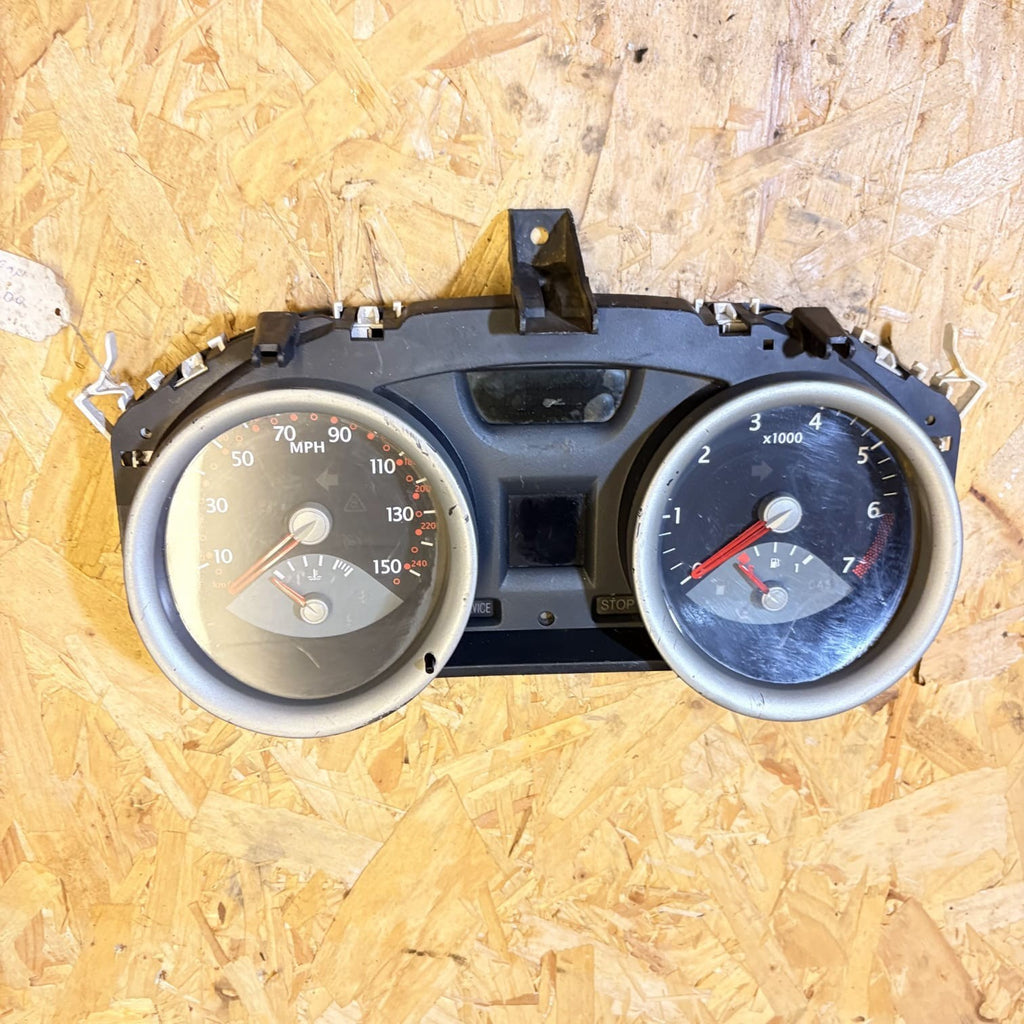 RENAULT CLIO MEGANE II SPEEDOMETER INSTRUMENT CLUSTER CLOCK 2RPF-10A855-AD