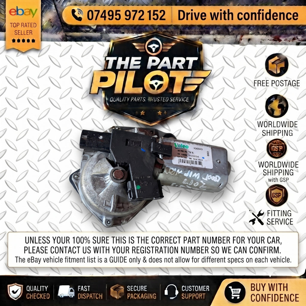 VAUXHALL MOKKA MOKKA X J13 2012-2020 5DR REAR WIPER MOTOR 96955193 VALEO