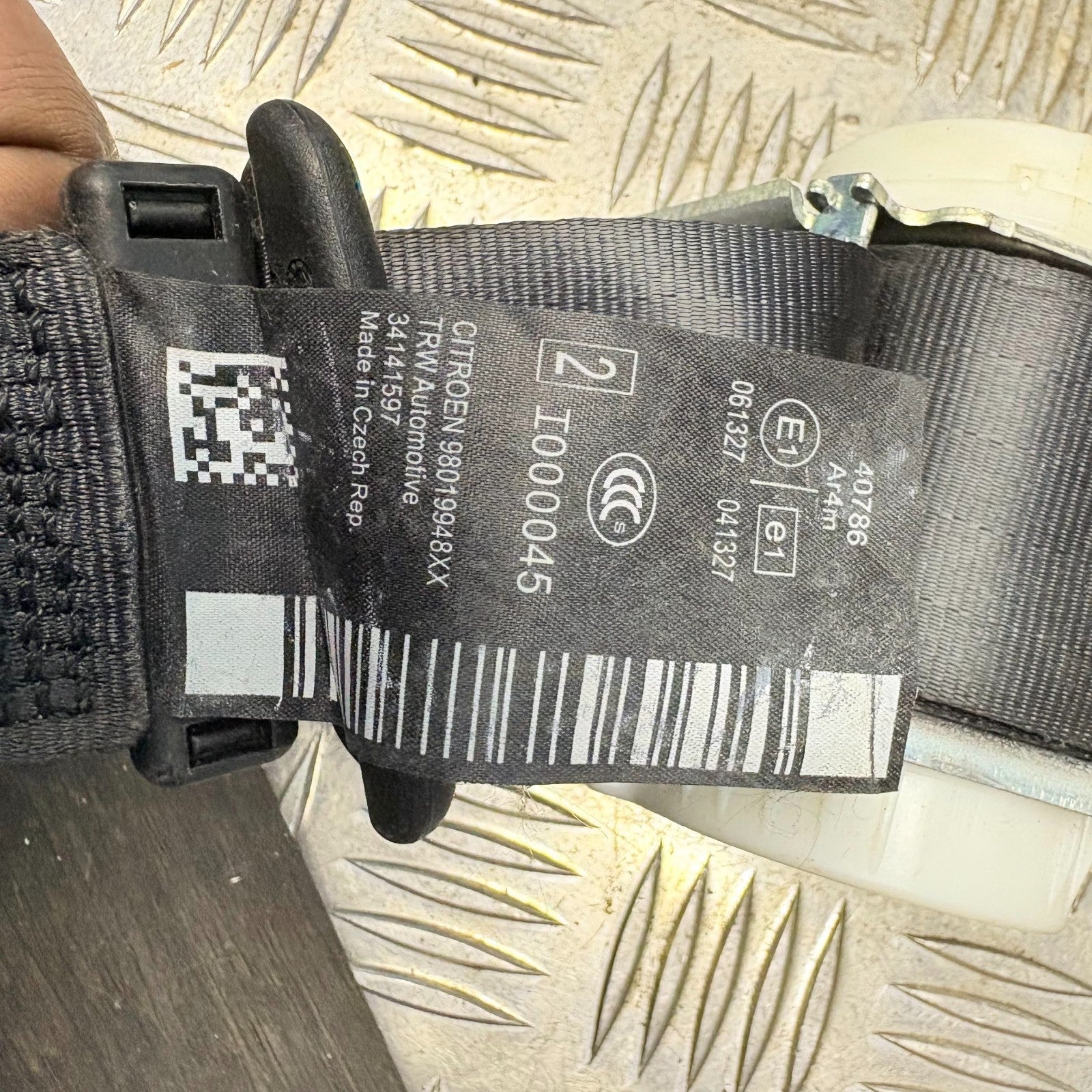 CITROËN DS3 Rear Right Seatbelt I000045