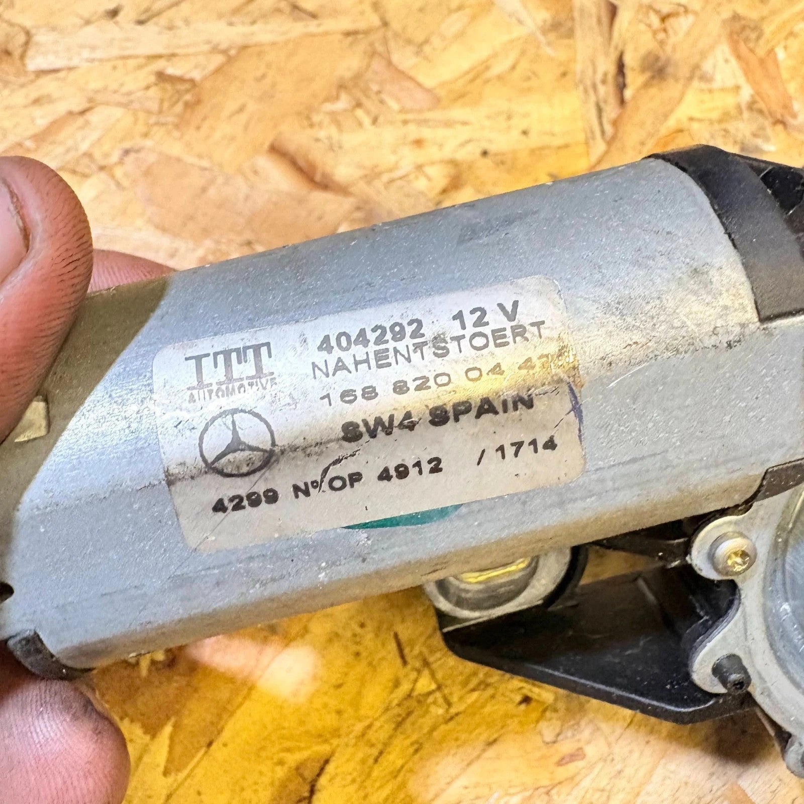 Mercedes A-Class W168 Rear Wiper Motor 1688200442 A1688200442 404292 1997-2004