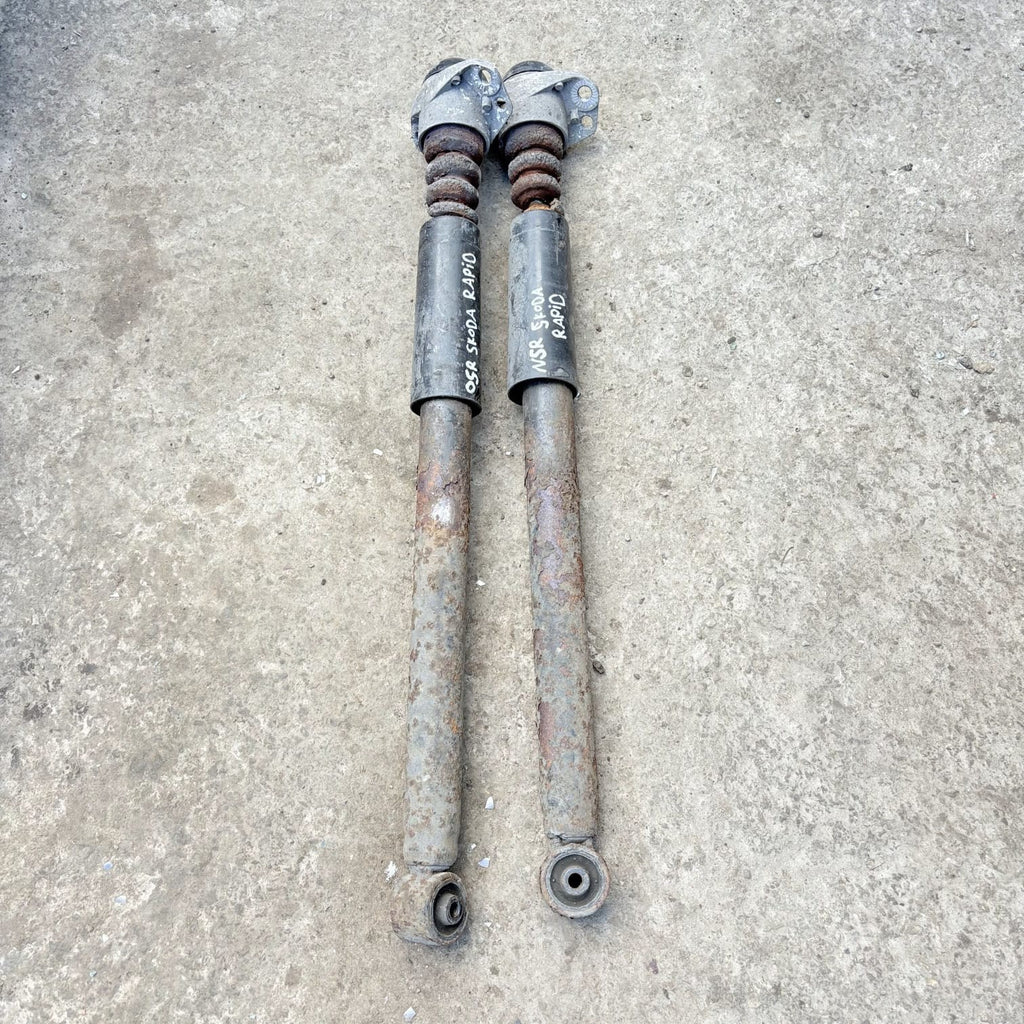 Skoda Rapid 1.6 TDI 2012-2019 Rear Shock Absorbers Pair OSR NSR 6R0513425