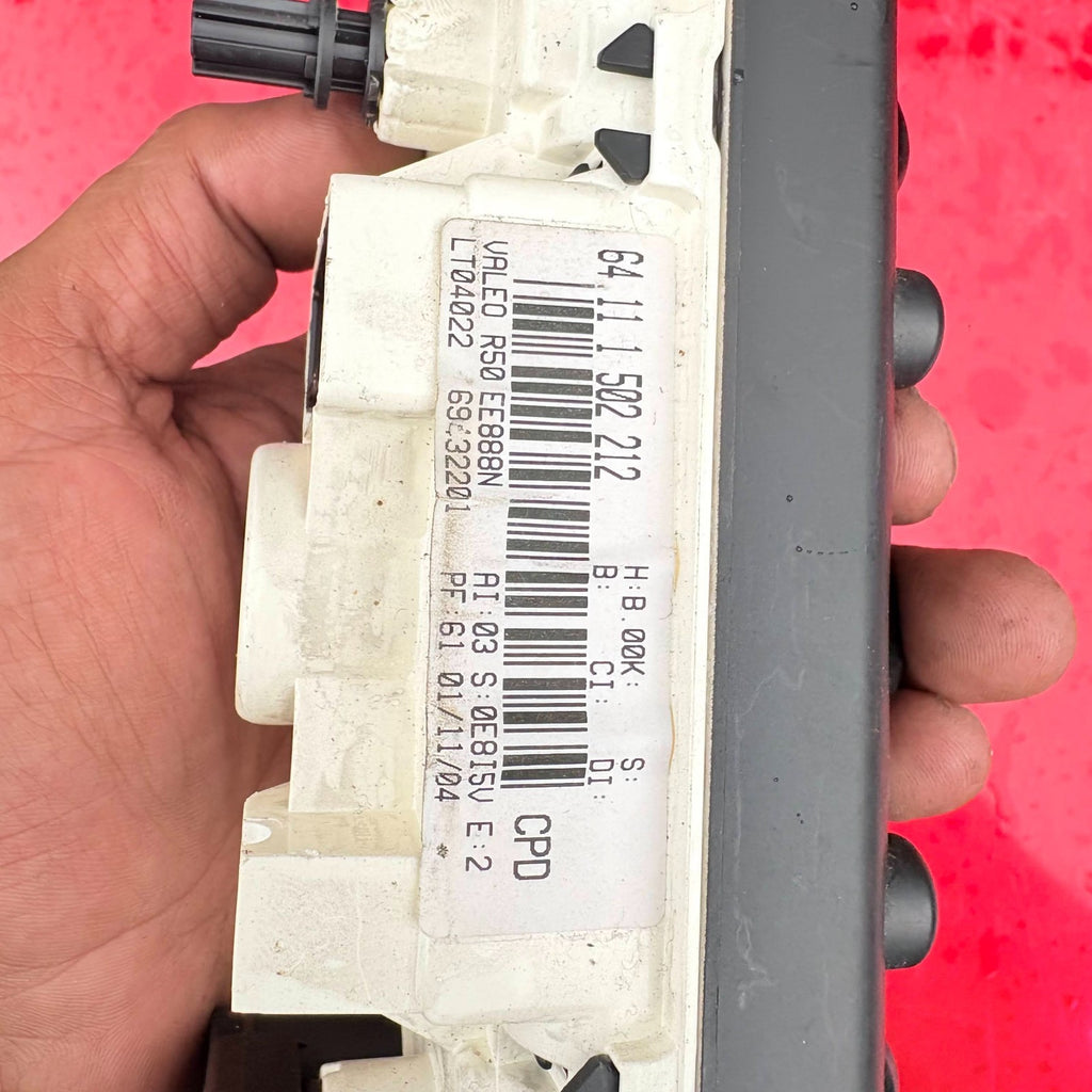 MINI COOPER 2001-2006 HEATER CONTROL PANEL 64111502212 64 11 1 502 212