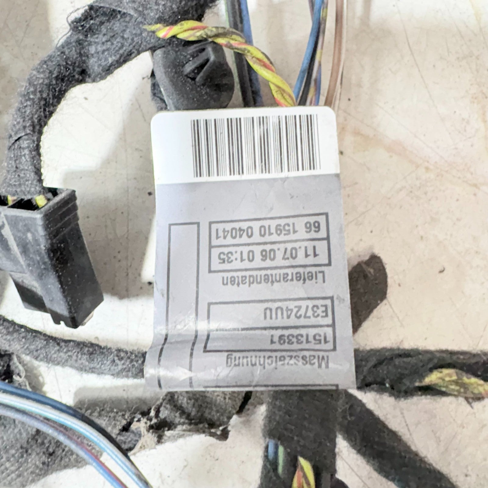 MINI R50 R53 2001-2006 Front Left Passenger Door Wiring Loom Harness 1513391