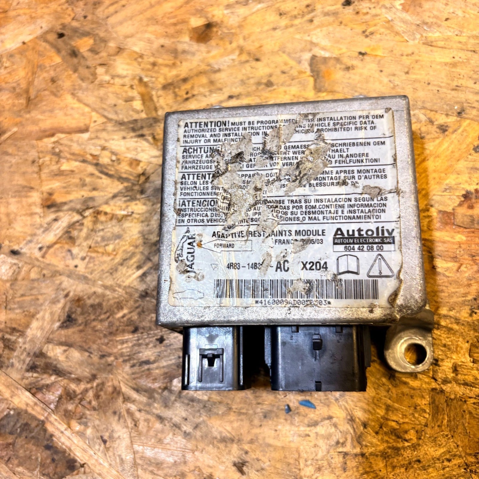 JAGUAR S TYPE 2004-2007 X206 AIR BAG MODULE 4R8314B321AC