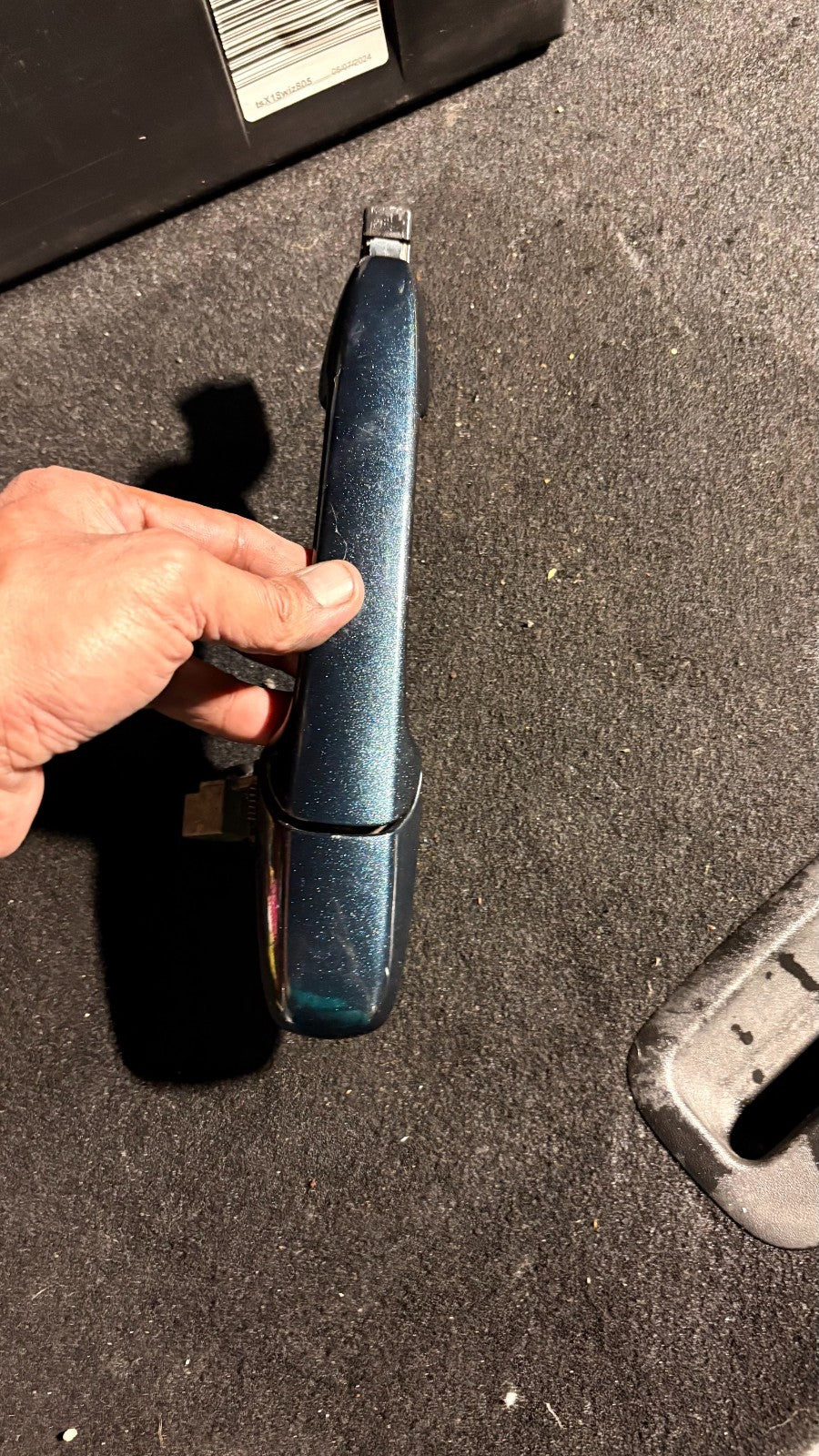 2015 MAZDA 3 OFFSIDE REAR EXTERIOR DOOR HANDLE