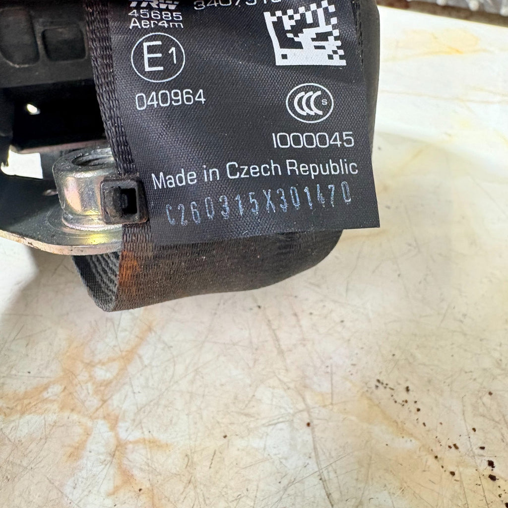 Seat Ibiza Right Offside Rear Seat Belt 6J0857805A MK4 2008