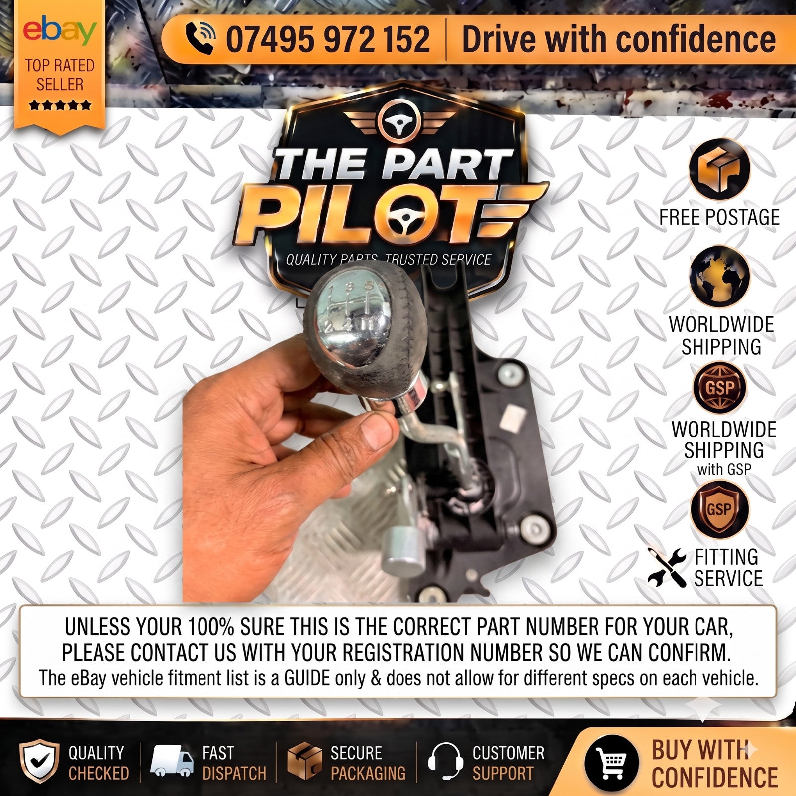 Mazda 3 BK 2003-2009 Petrol 5 Speed Manual Gear Selector Shifter BP4K-46-100C