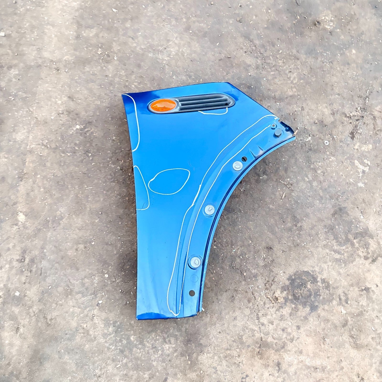 MINI Cooper One R50/R53 2002-2006 Front Right Wing Fender Side Repeater O/S Blue