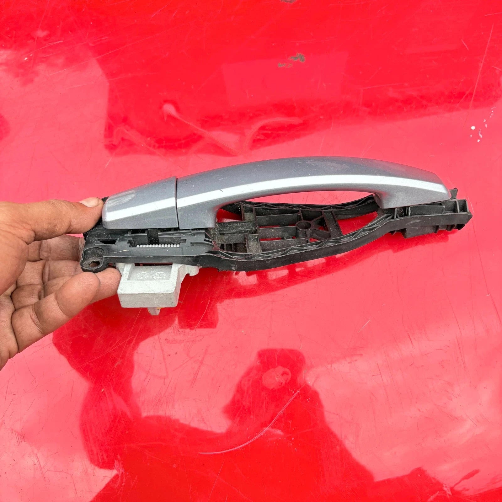 Vauxhall/Opel Astra H Caravan 2004-2010 Rear Left Outside Door Handle Silver