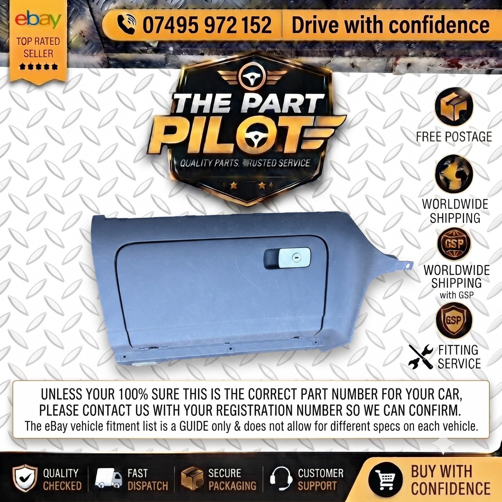 VW GOLF MK5 2003-2009 5-DOOR LOWER DASHBOARD GLOVEBOX STORAGE COMPARTMENT