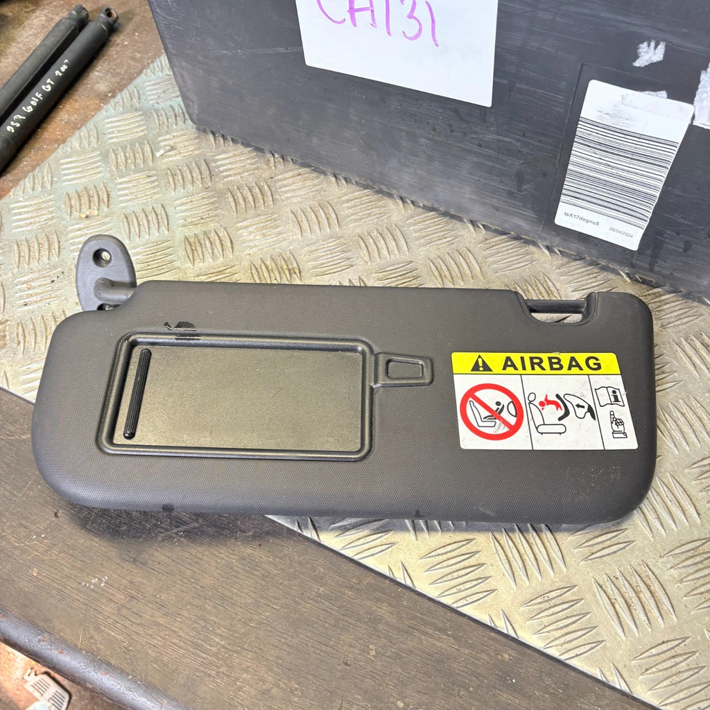 Kia Soul Mk2 PS 2014-2019 Left LH Sun Visor Black Vanity Mirror