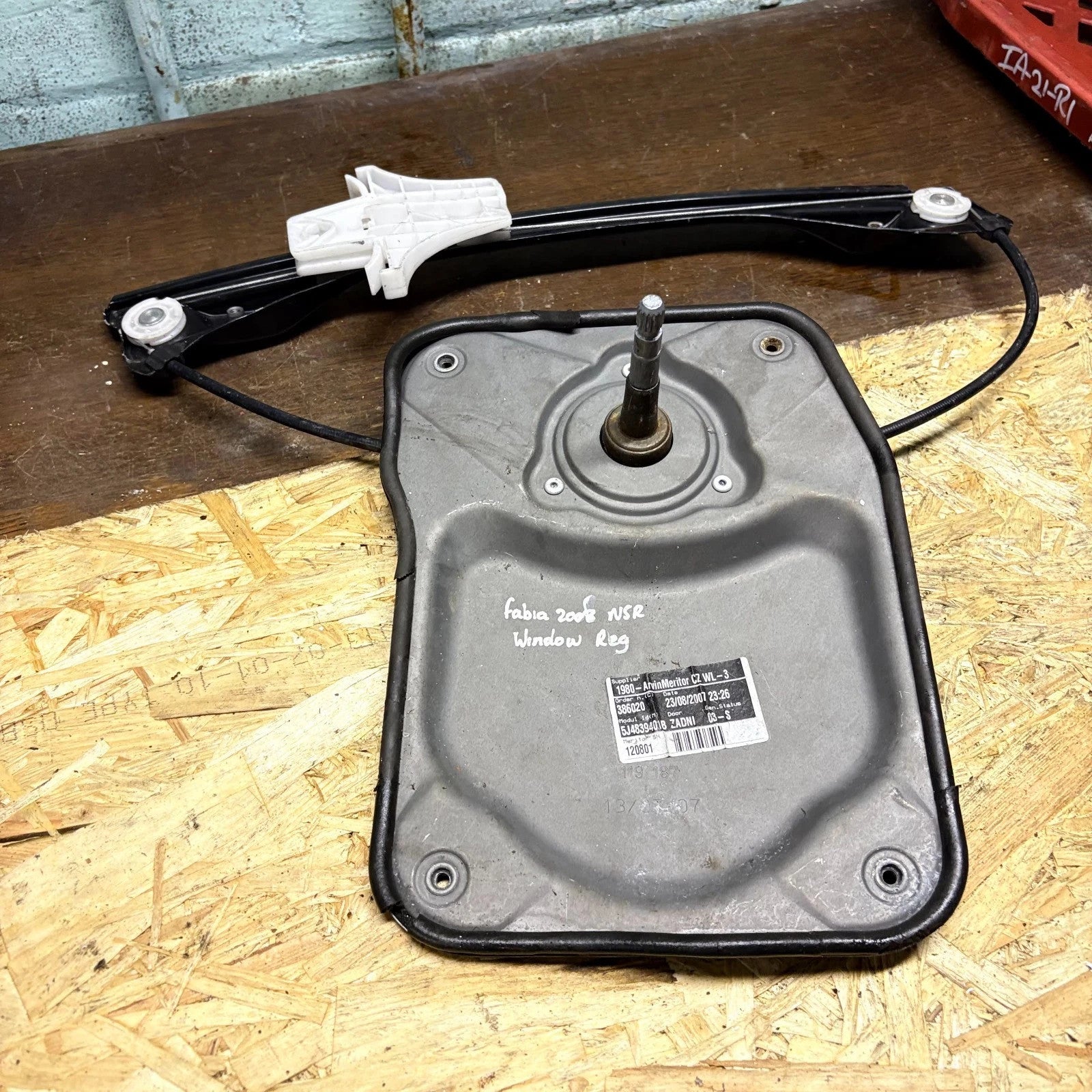 Skoda Fabia II 5J NSR Rear Left Manual Window Regulator 5J4839401B 2007-2015