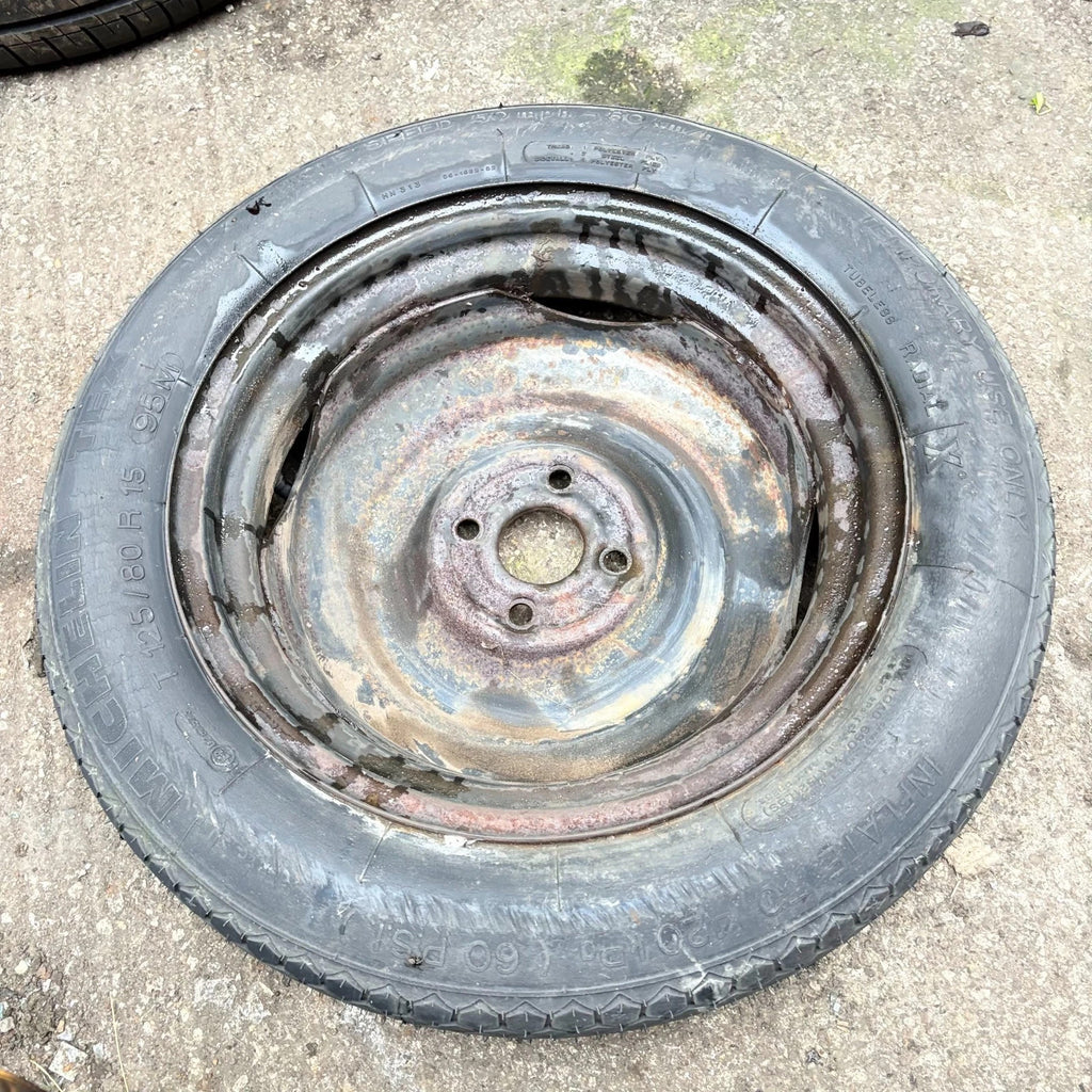 Rover 600 800 Series 15" Space Saver Spare Wheel 5x114.3&Michelin Tex T125/80R15