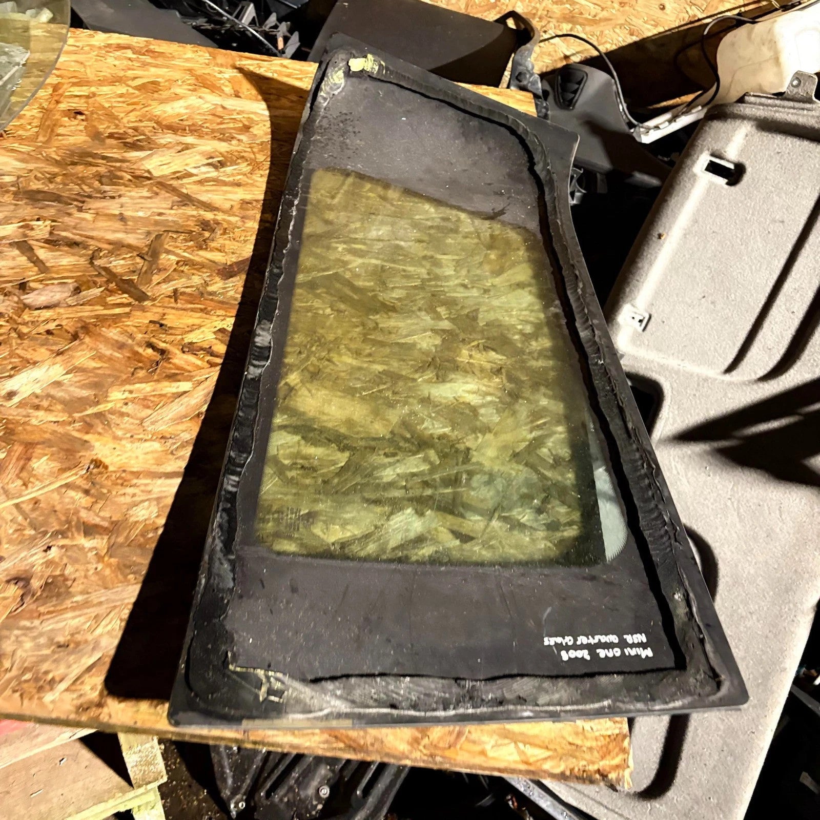 BMW Mini One Left Side Rear Quarter Glass 2001-2006