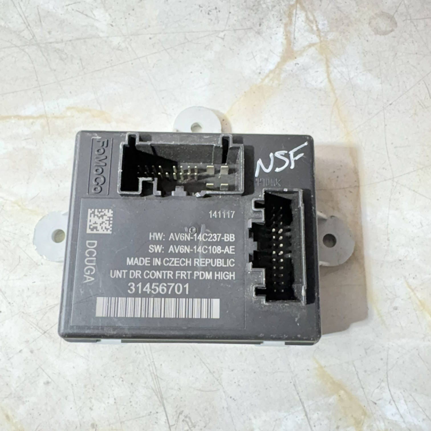VOLVO V40 T2 R-DESIGN E6 4 DOHC DOOR CONTROL MODULE 31456701-2018
