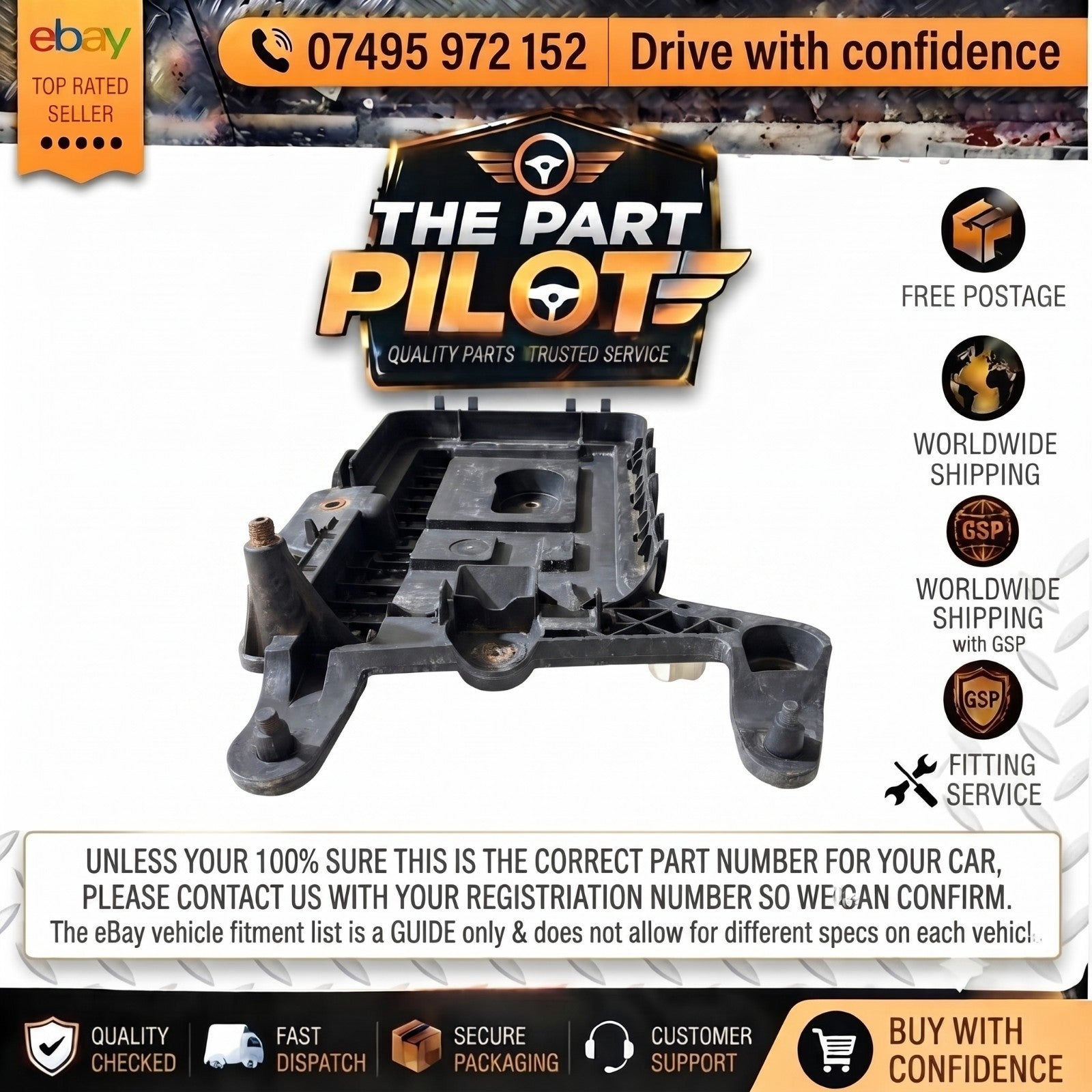 VOLKSWAGEN GOLF MK5 1K 2003-2008  2.0 BATTERY TRAY HOUSING 1K0915333C