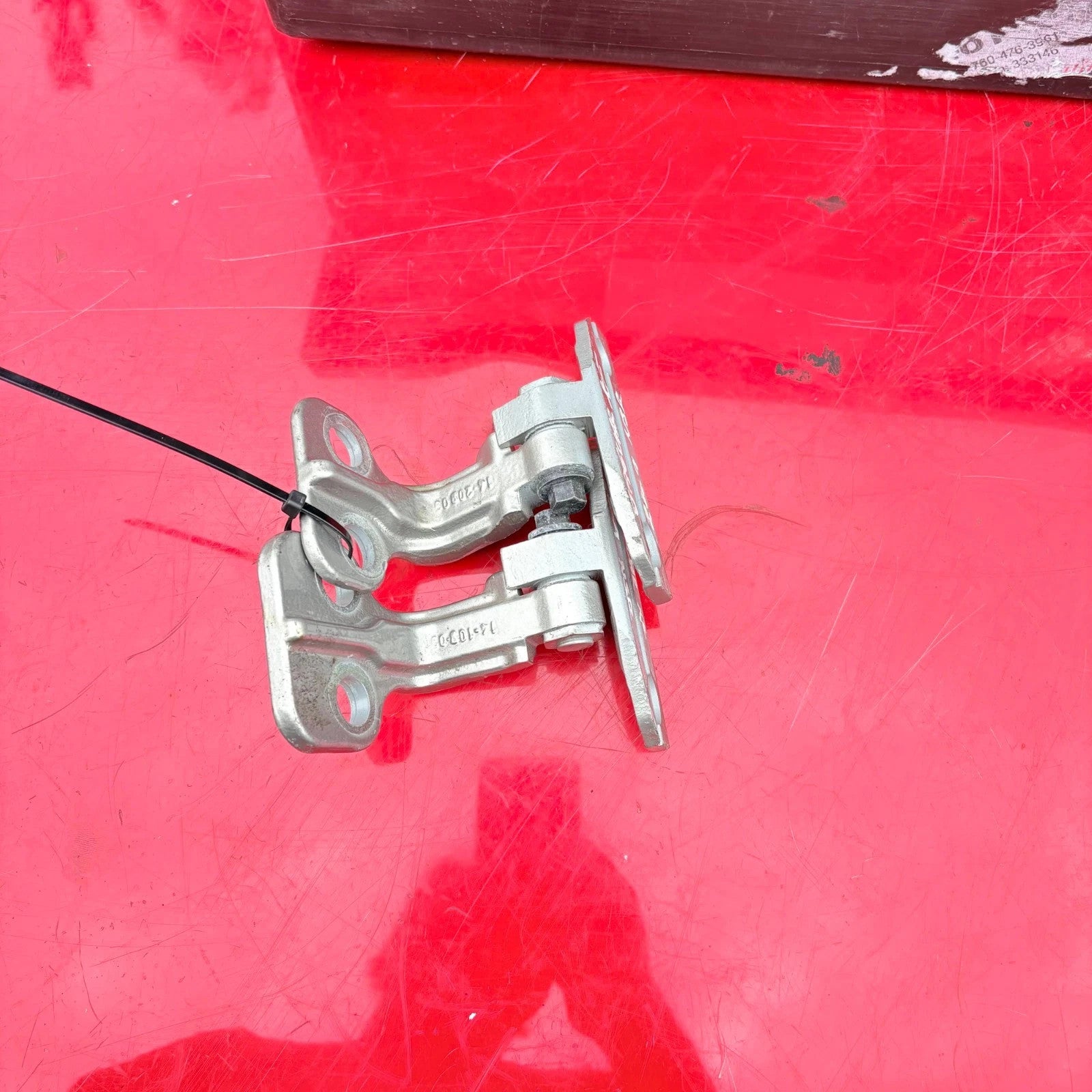 JAGUAR XF 2009 PASSENGER REAR N/S/R DOOR HINGES 8X23-F228A65-AC