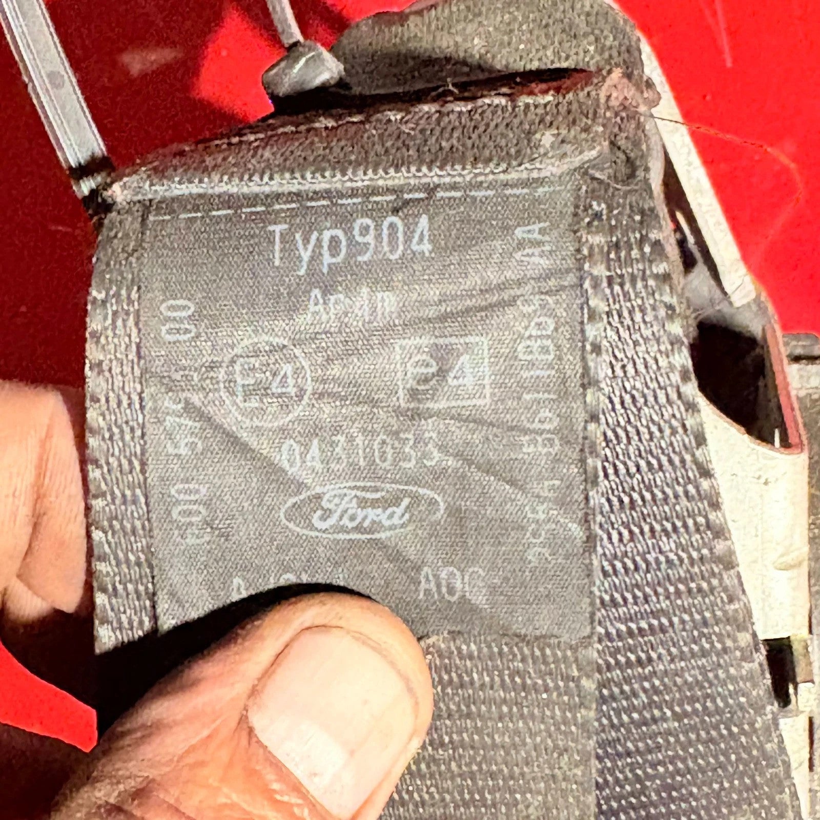 Ford Fiesta ST 2006 Rear Left Passenger Seat Belt 0431033