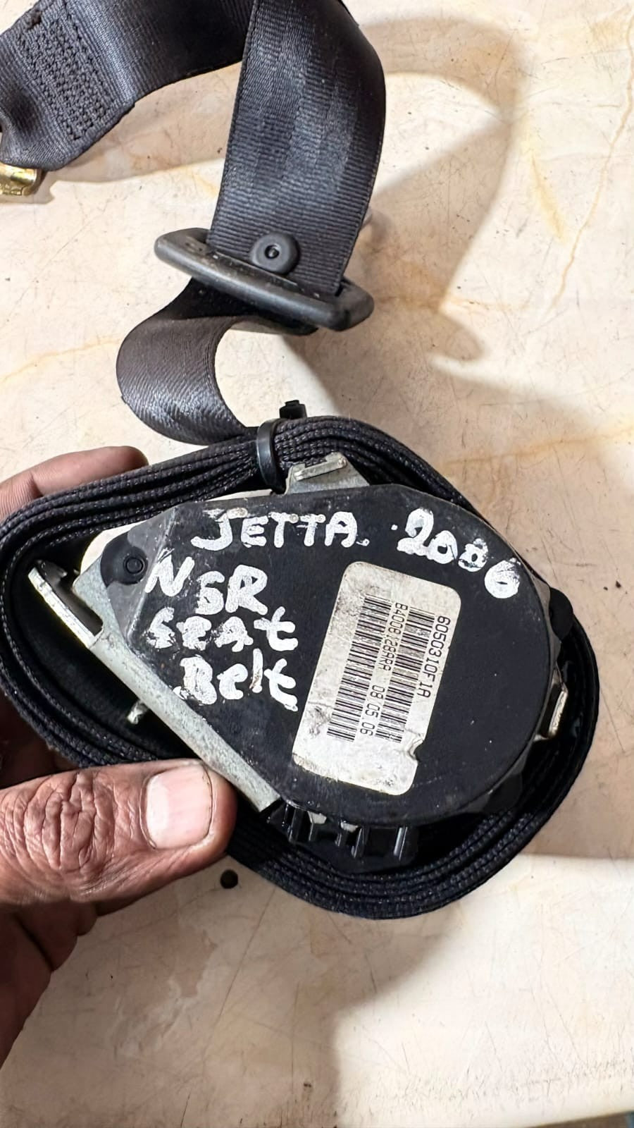 Volkswagen Jetta V Rear Left Seat Belt 6050310F1A-2006