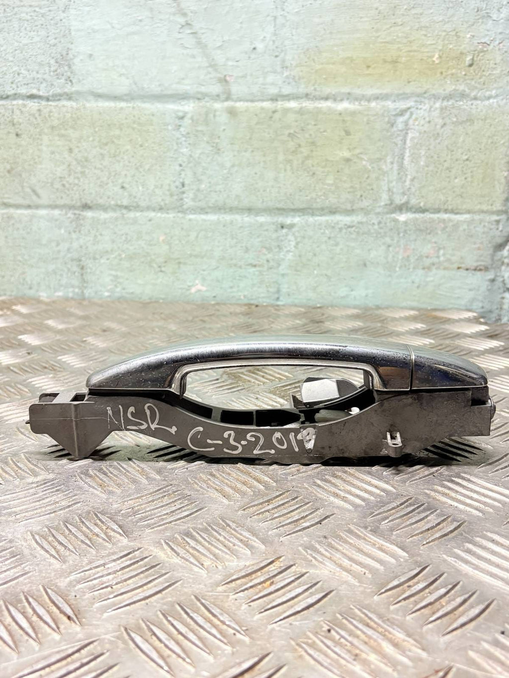 Citroen C3 Mk2 A51 2013 NSR Rear Outer Door Handle Passenger Side 5 Door
