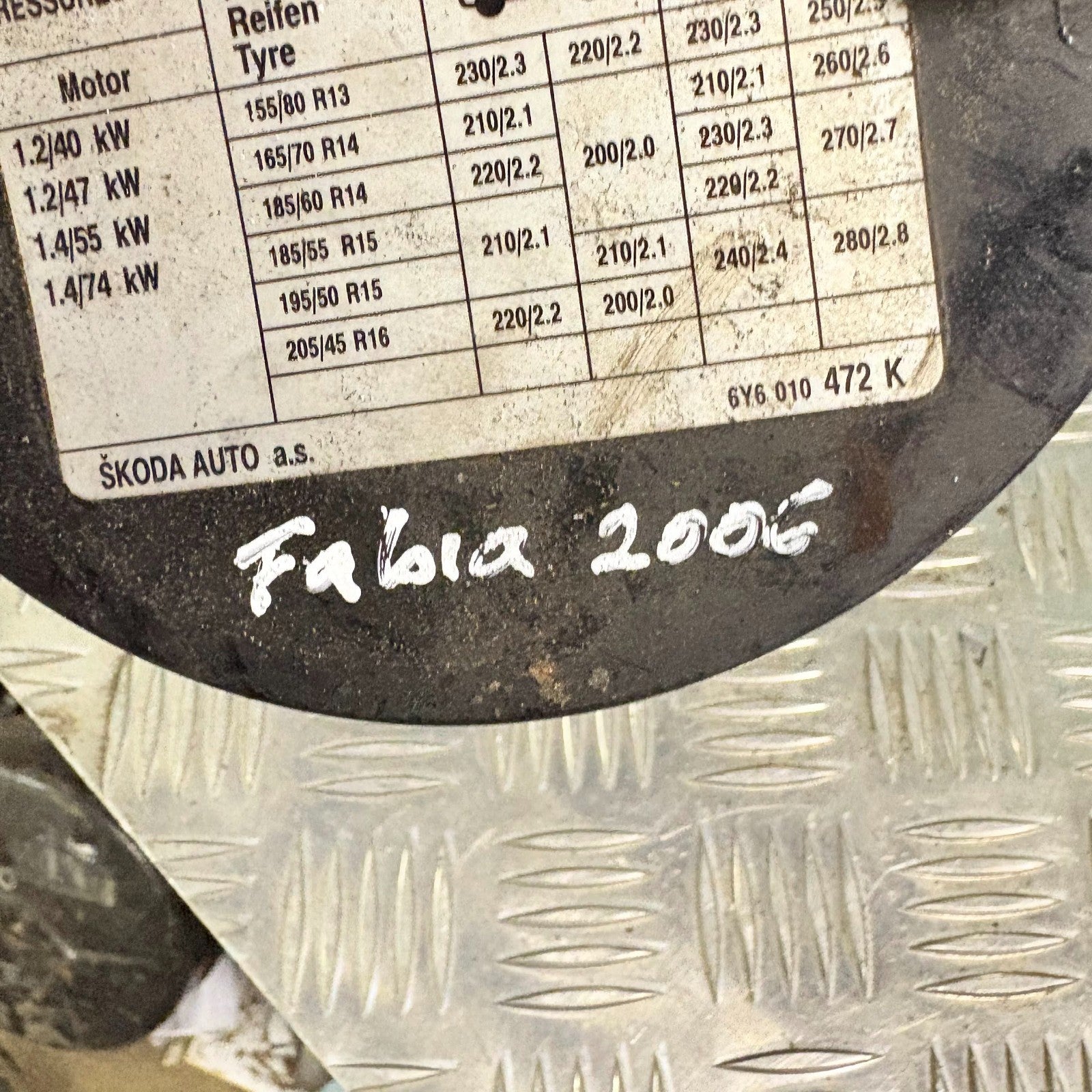 SKODA FABIA FUEL FILLER FLAP 2009 5 DOOR 1HO010092C