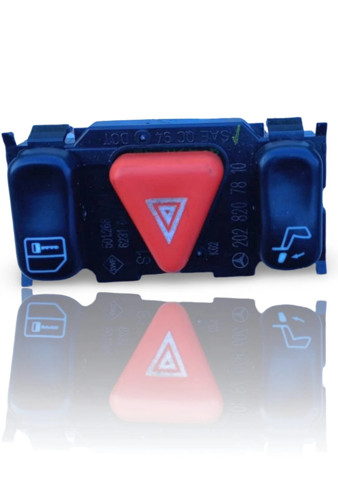 MERCEDES W202 C CLASS HAZARD / LOCK DASHBOARD SWITCH 2028207810