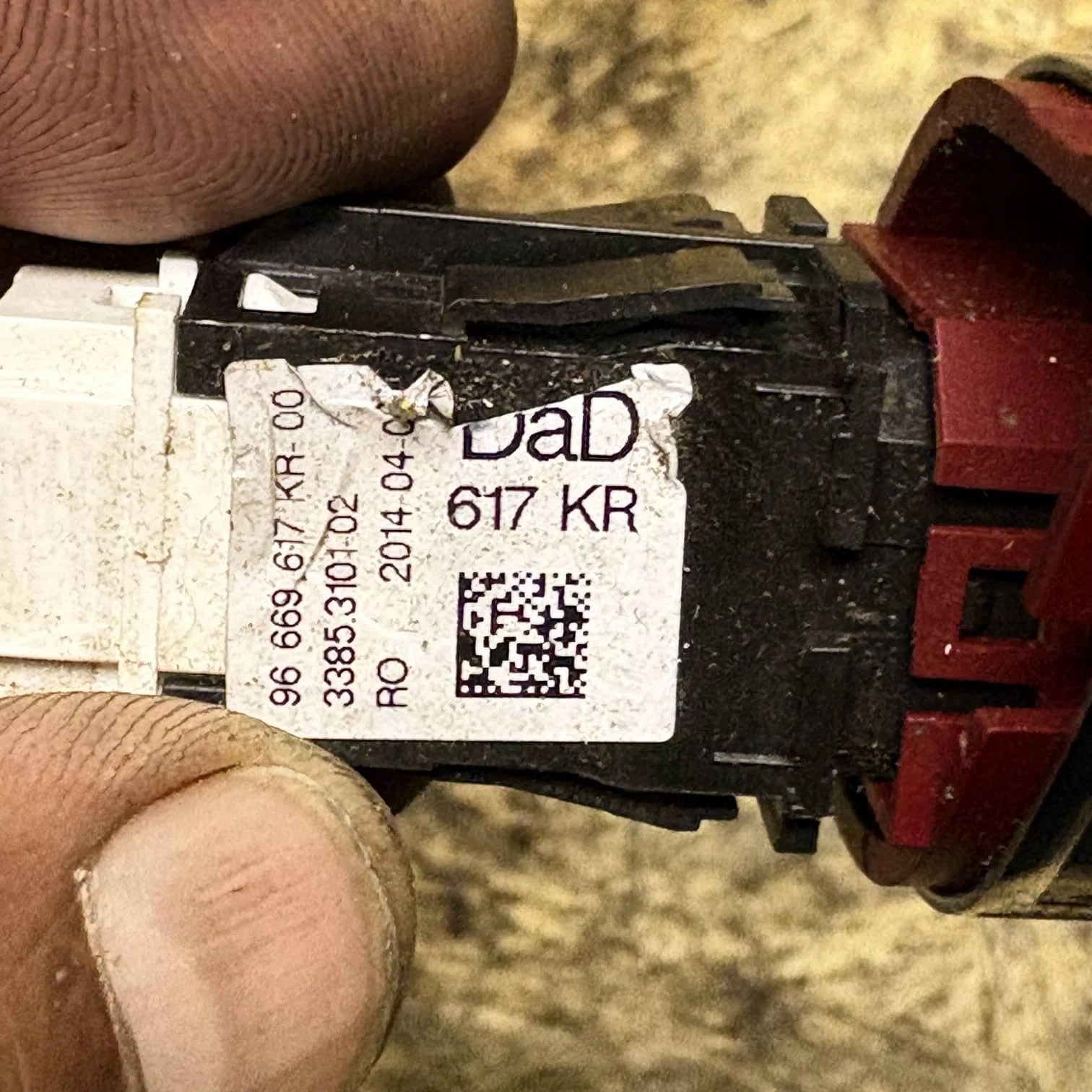 Citroen DS3 10-16 C3 Mk2 09-16 Dashboard Hazard Switch Button 96669617KR-00