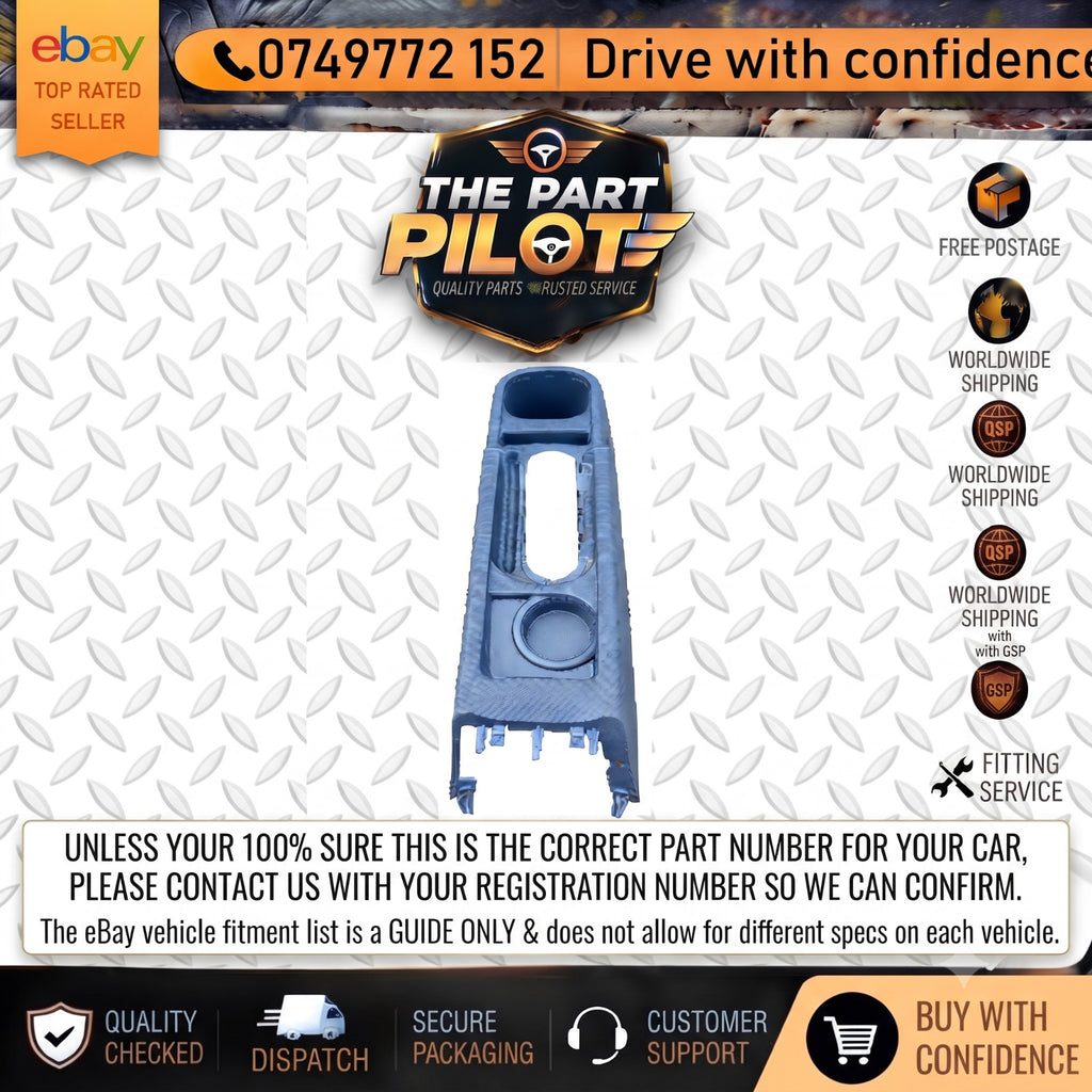 Peugeot 1007 2005-2009 Lower Centre Console Handbrake Cup Holder Trim