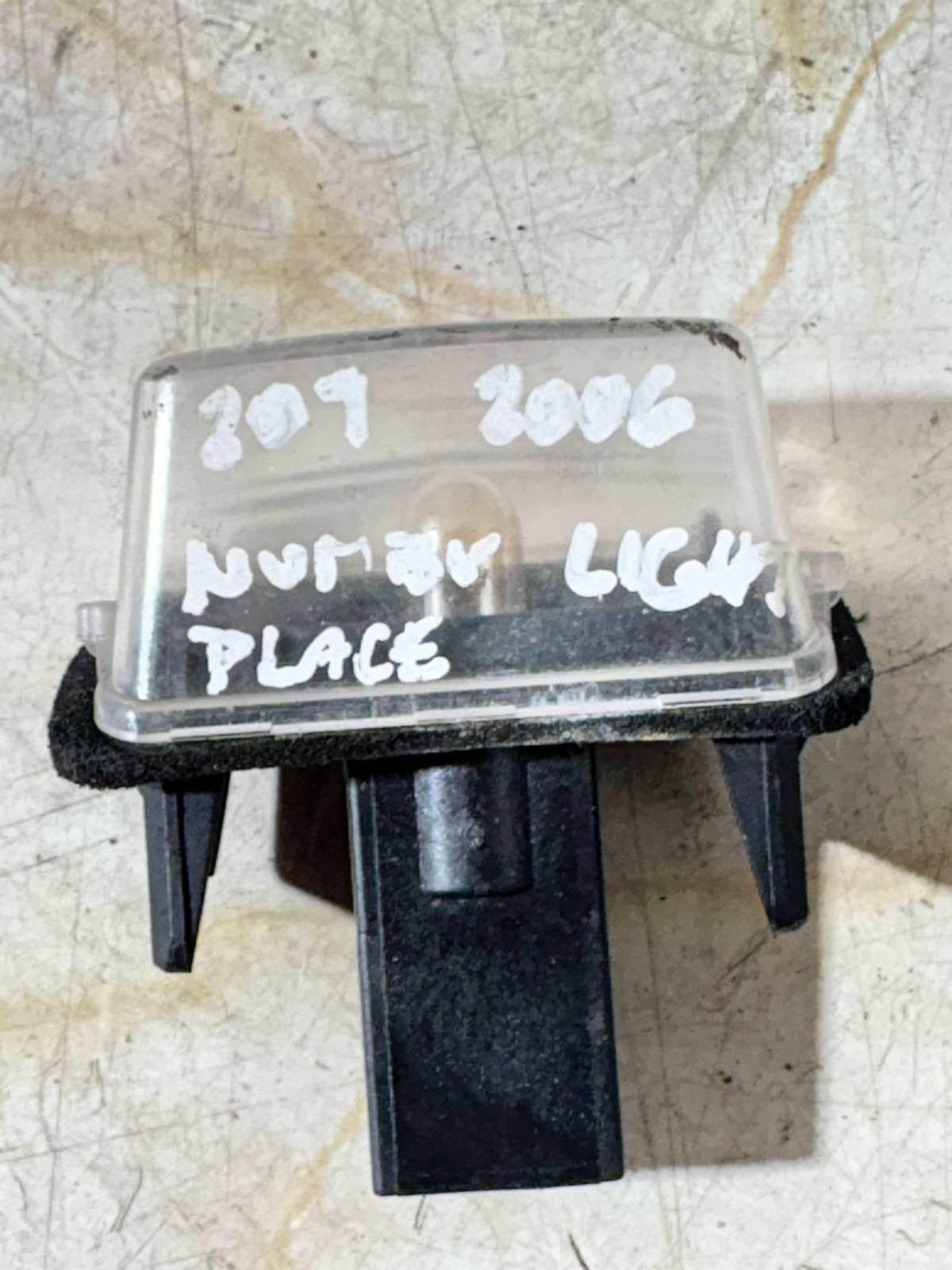 Light License Plate Rear 207 2006 1.4 B 70KW 5M 5P 71907190