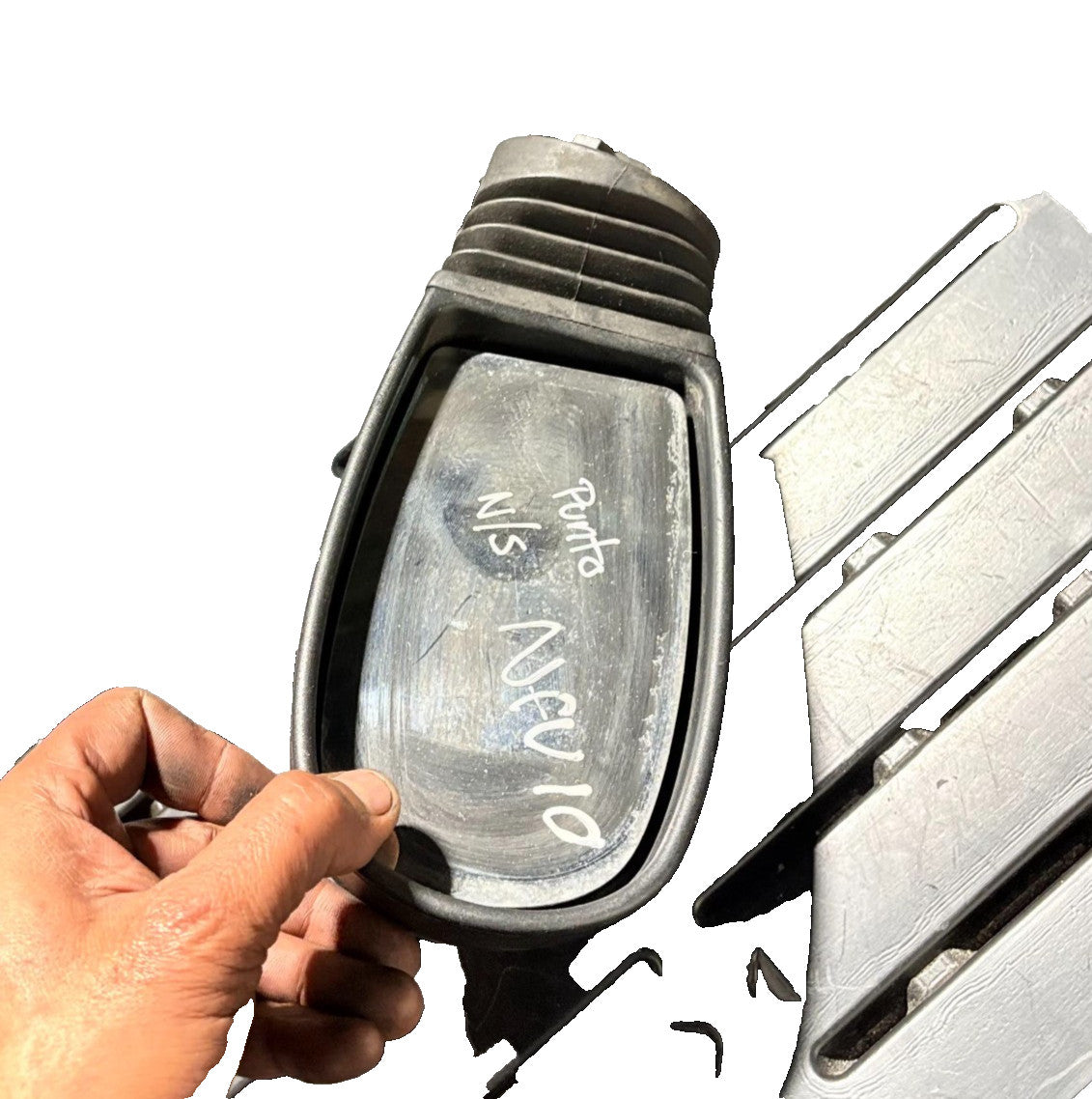 Fiat Punto 2005-2009 FRONT LEFT PASSENGER SIDE WING MIRROR BLACK 0157178