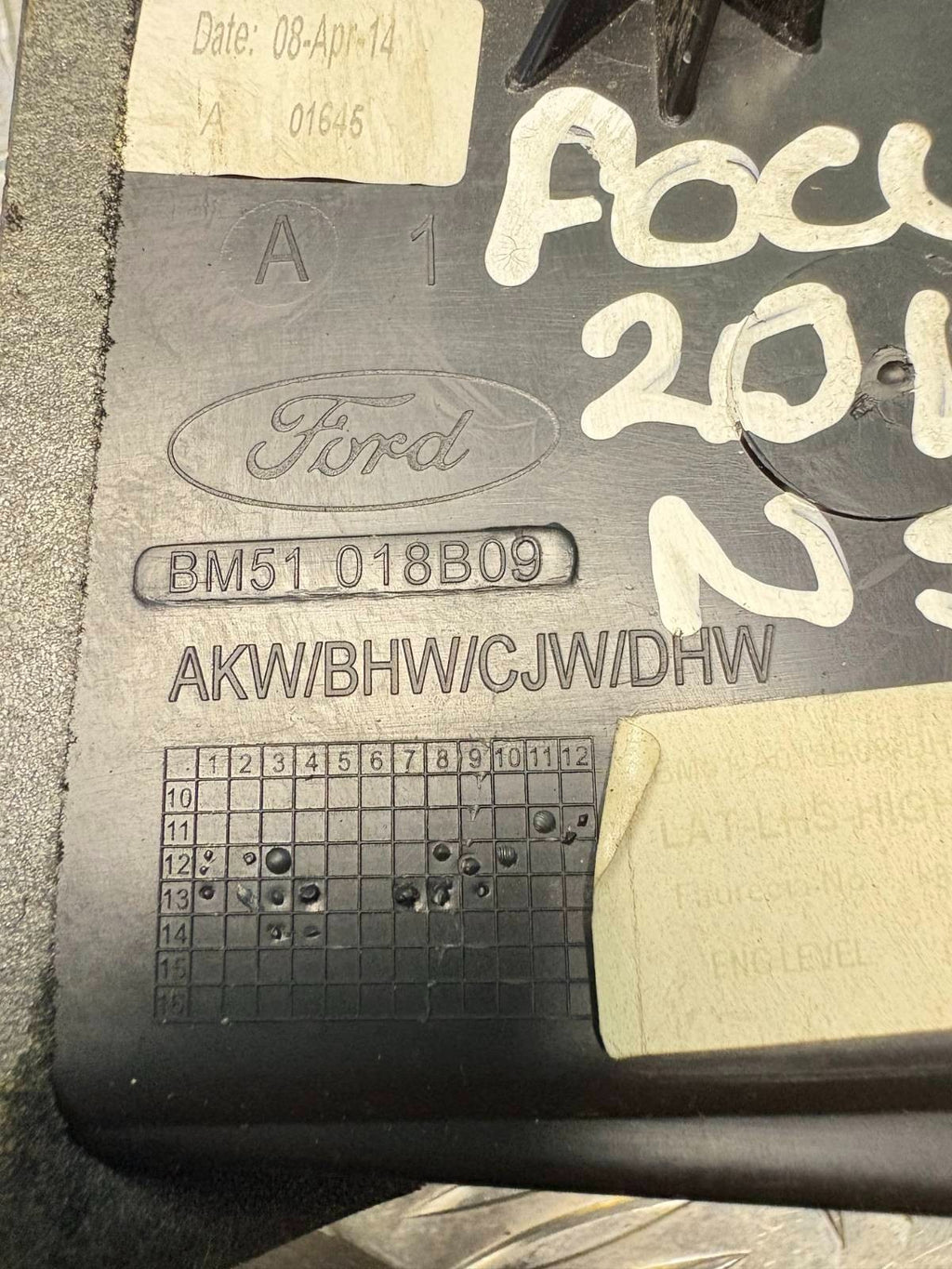 Ford Focus MK3 Dashboard Air Vent Passenger Left Side BM51018B09 2011-2017