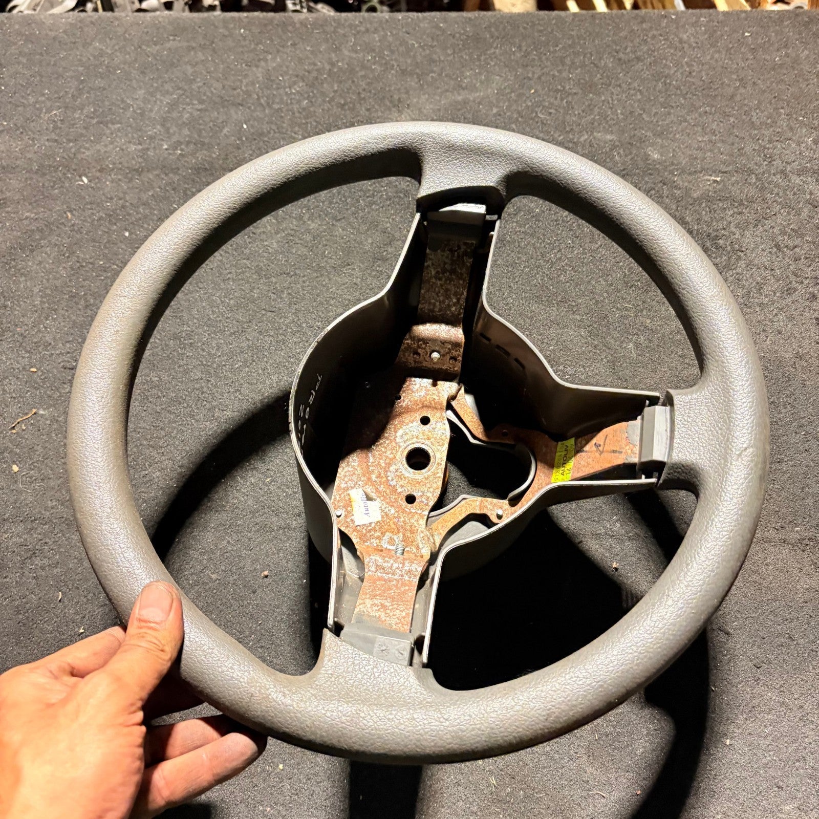 Proton Savvy 2005-2012 5 Door Grey 3-Spoke Steering Wheel Bare Rim
