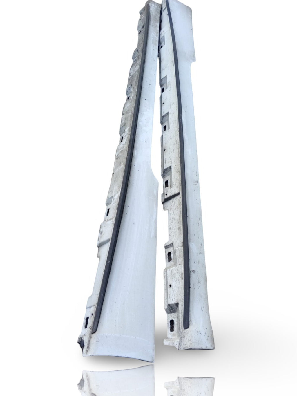 17-24 AUDI S5 SIDE SKIRT PASSENGER DRIVER PAIR NS OS SIDE WHITE COMPLETE