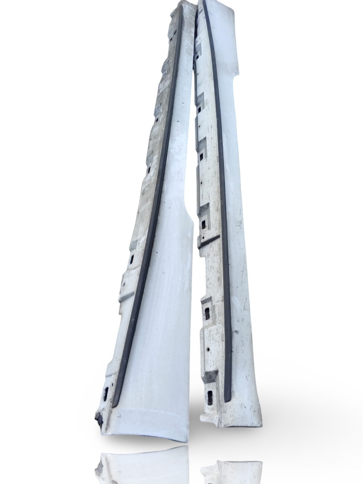 17-24 AUDI S5 SIDE SKIRT PASSENGER DRIVER PAIR NS OS SIDE WHITE COMPLETE