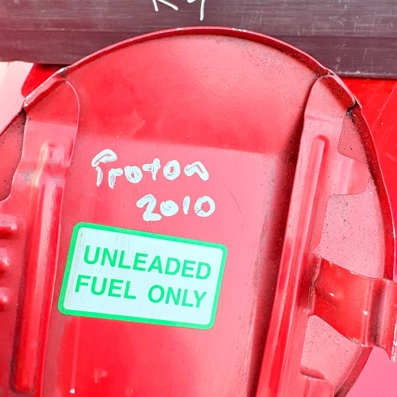 Proton Fuel Filler Flap Door Cover Red Petrol Tank Door (Photo Match) 2010