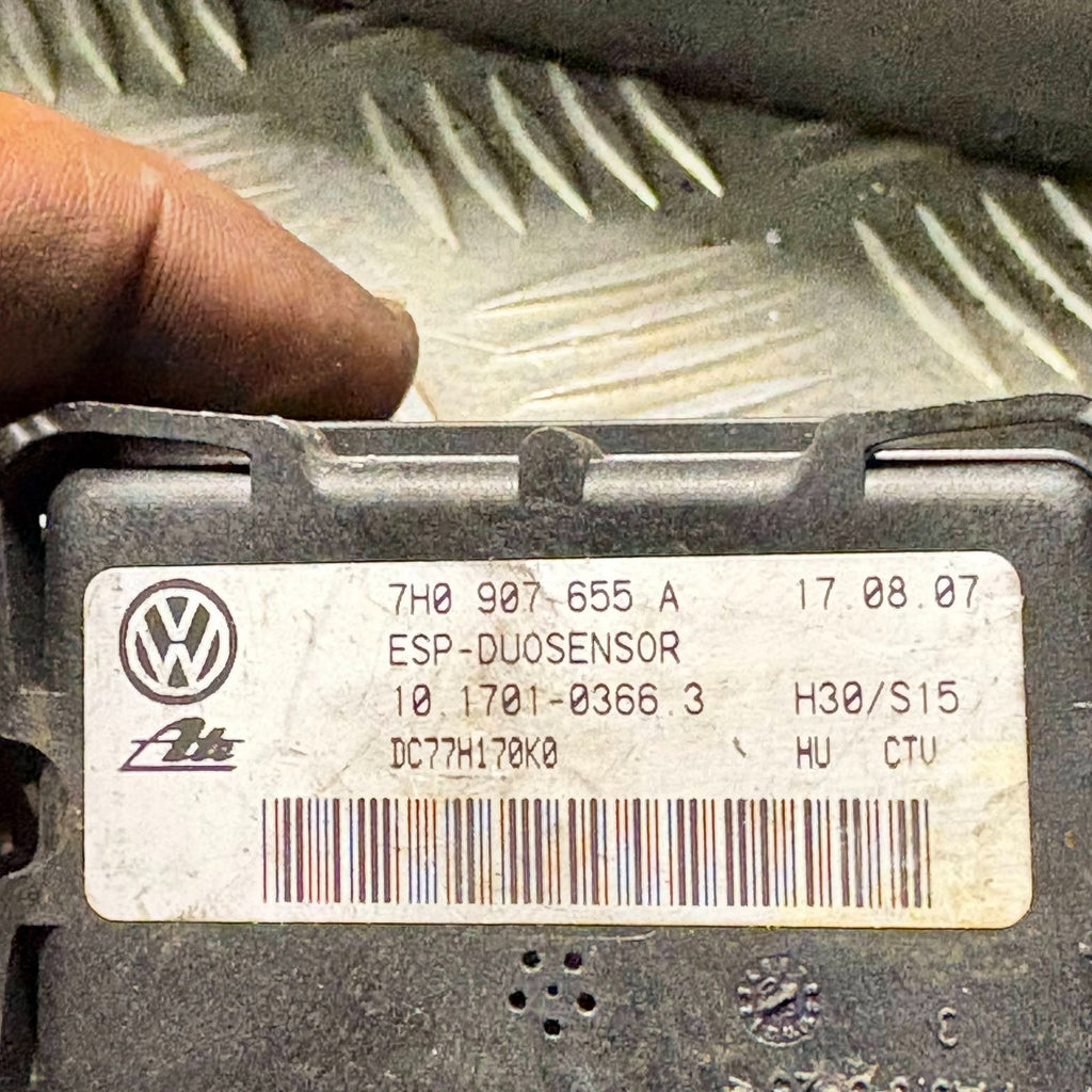 AUDI A3 8P 2003-2012 ESP ACCELERATION YAW RATE SENSOR 7H0907655A