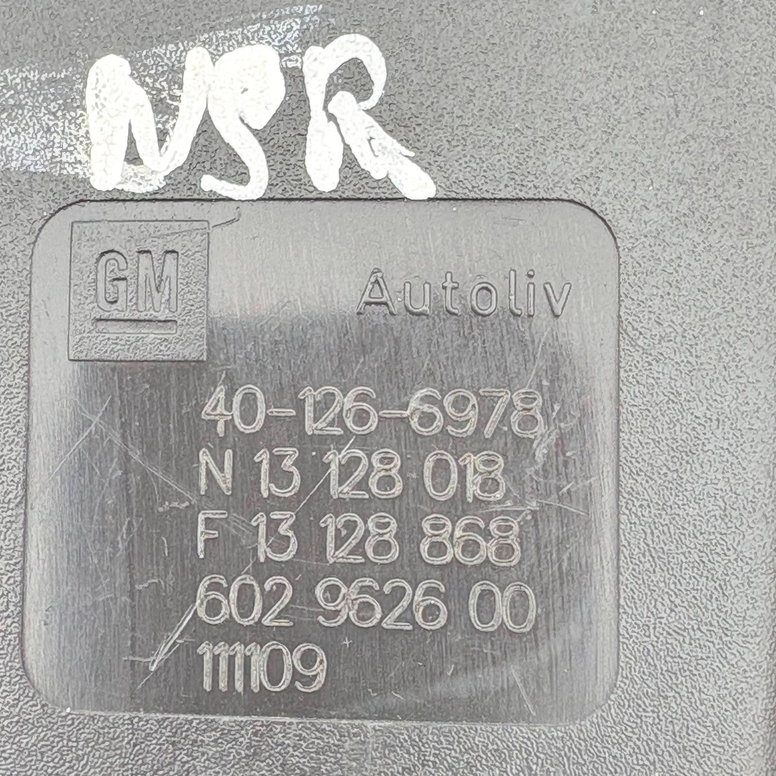 2010 VAUXHALL ASTRA SEAT BELT BUCKLE REAR PASSENGER LEFT SIDE 40-126-6973