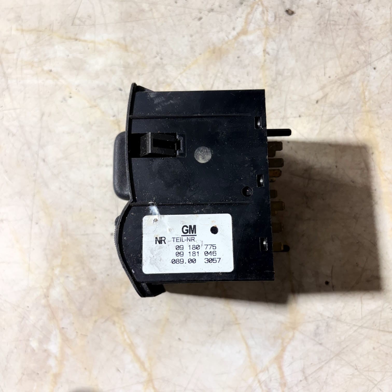 VAUXHALL ZAFIRA HEADLIGHT CONTROL SWITCH 09180775 #1